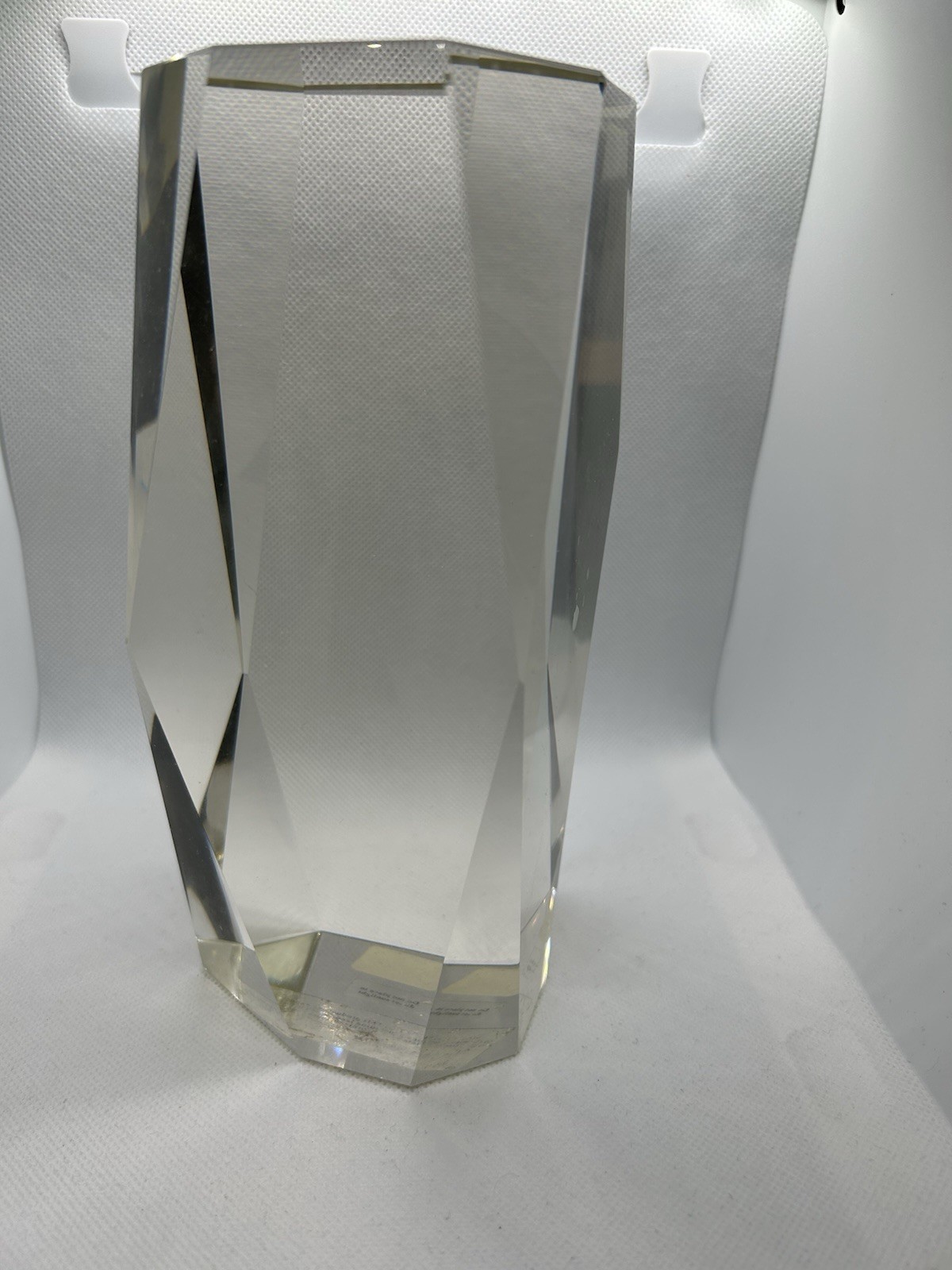 Rare CB2 Crystal Guardian Lead Crystal 8×3 Inch