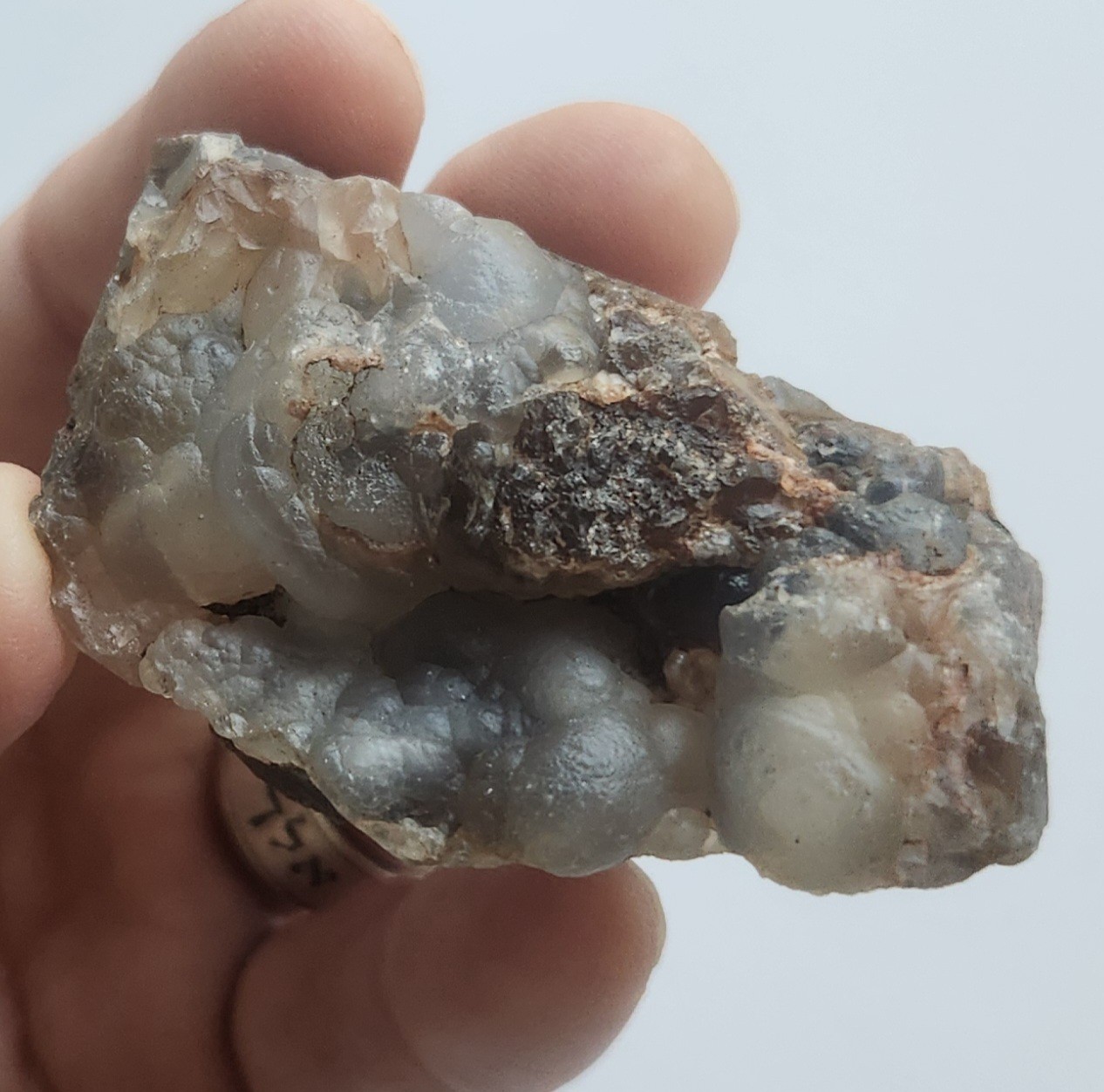 65″ 3″ Bitroidal Chalcedony Crystal Agate Quartz Gems Minerals Rough Specimen