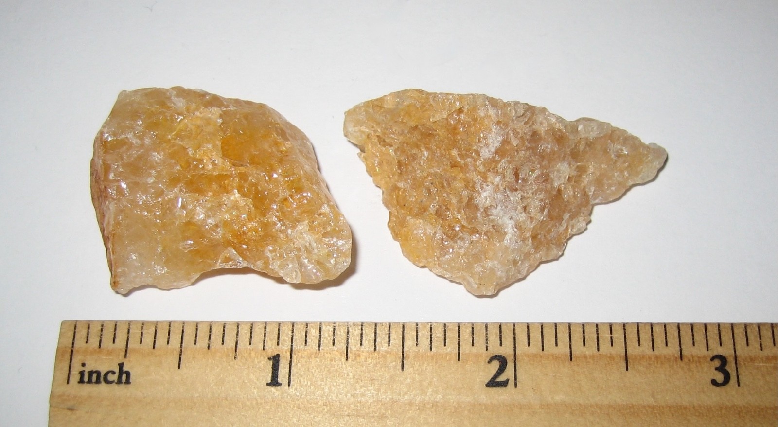 2 SMALL NATURAL 1.2″-1.5″ HIMALAYA GOLD AZEZTULITE CRYSTAL STONE MINERALS 20g *2