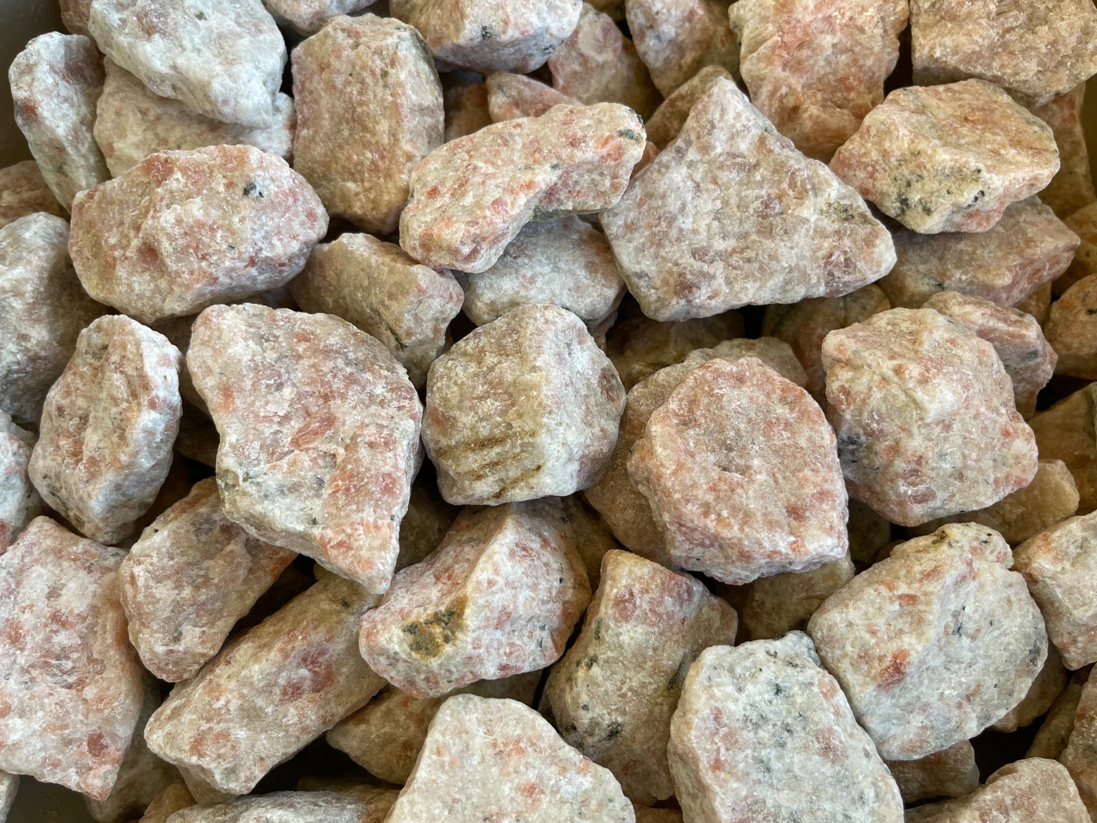 Grade A+ Large Sunstone Raw Natural Stones, 2″-3″ Rough Sunstone, Wholesale Bulk