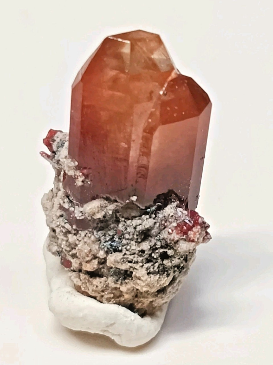 Natural Mexican Red Topaz Crystal Terminated Raw Gemstone Rare Specimen X77