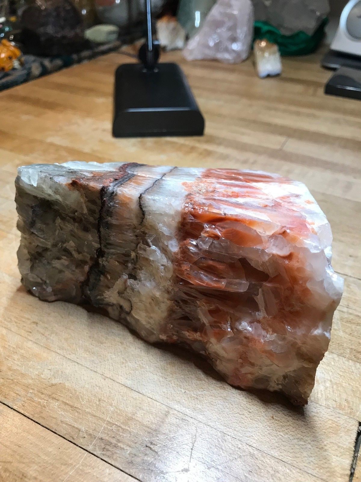 Multicolored Calcite Crystal Mineral Gemstone Medium Natural Rock Specimen 004