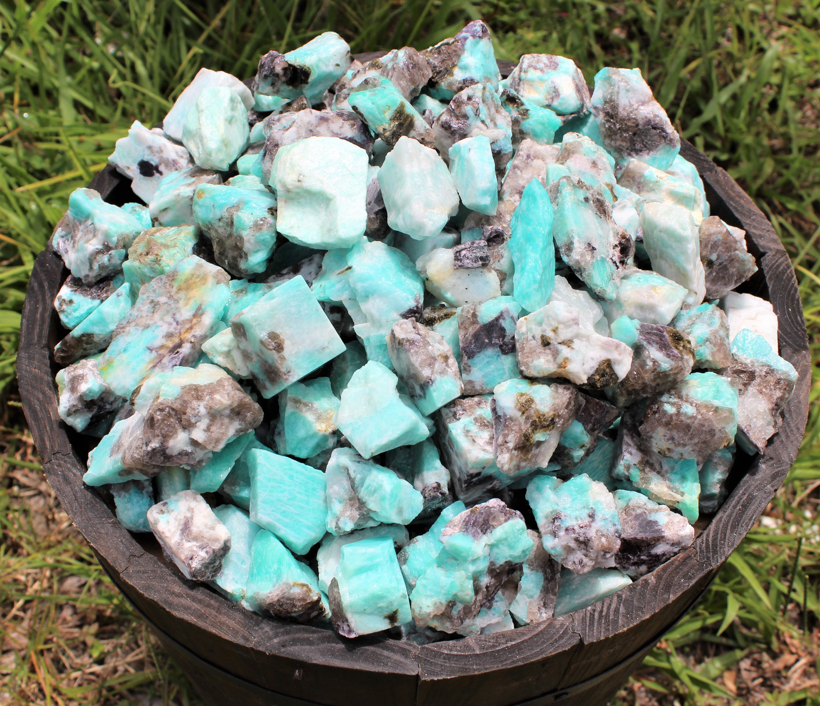 1 Rough Amazonite Crystal (Natural Raw, Crystal Healing, Gemstone)