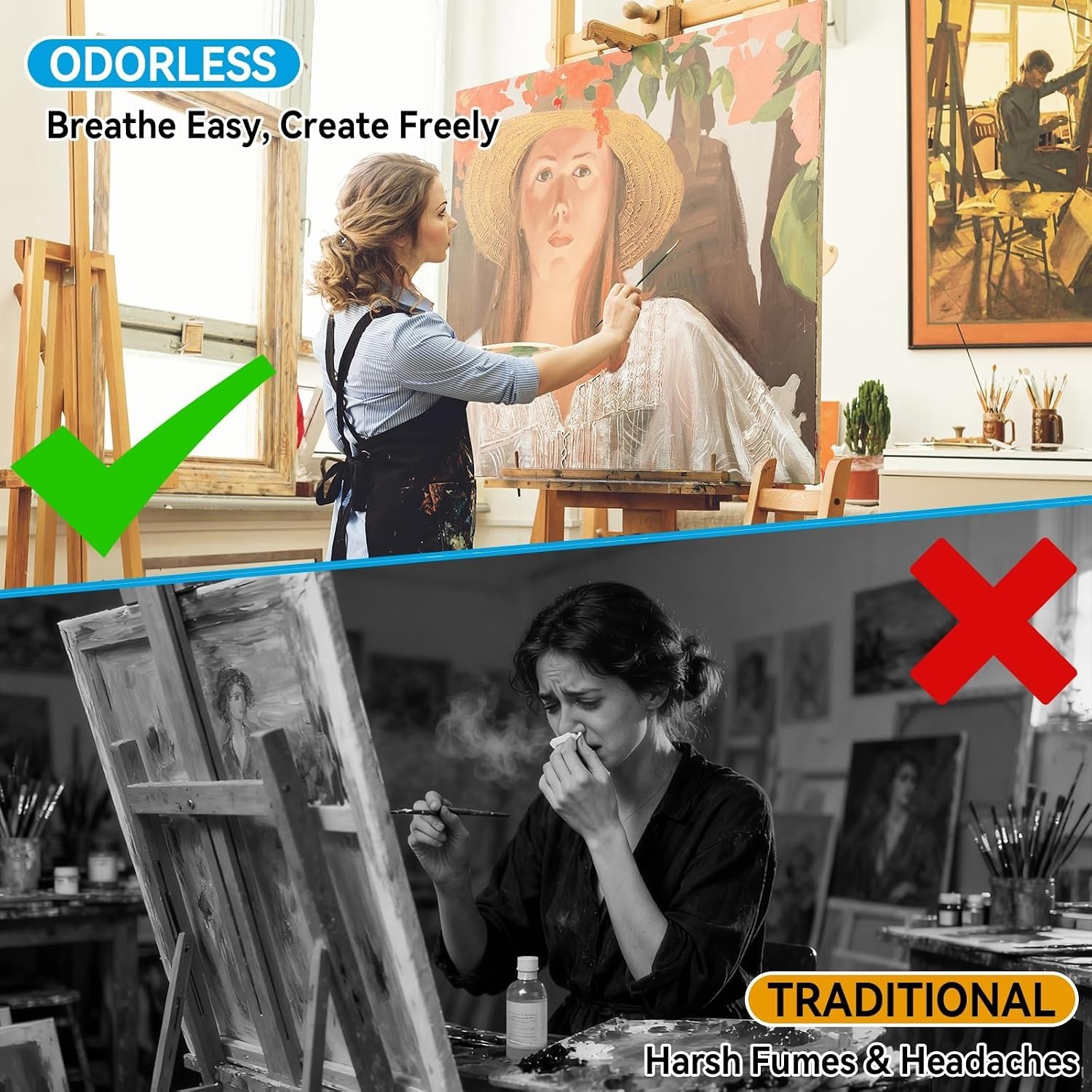 Odorless Mineral Spirits 100ml Paint Thinner for Oil Painting Solvent