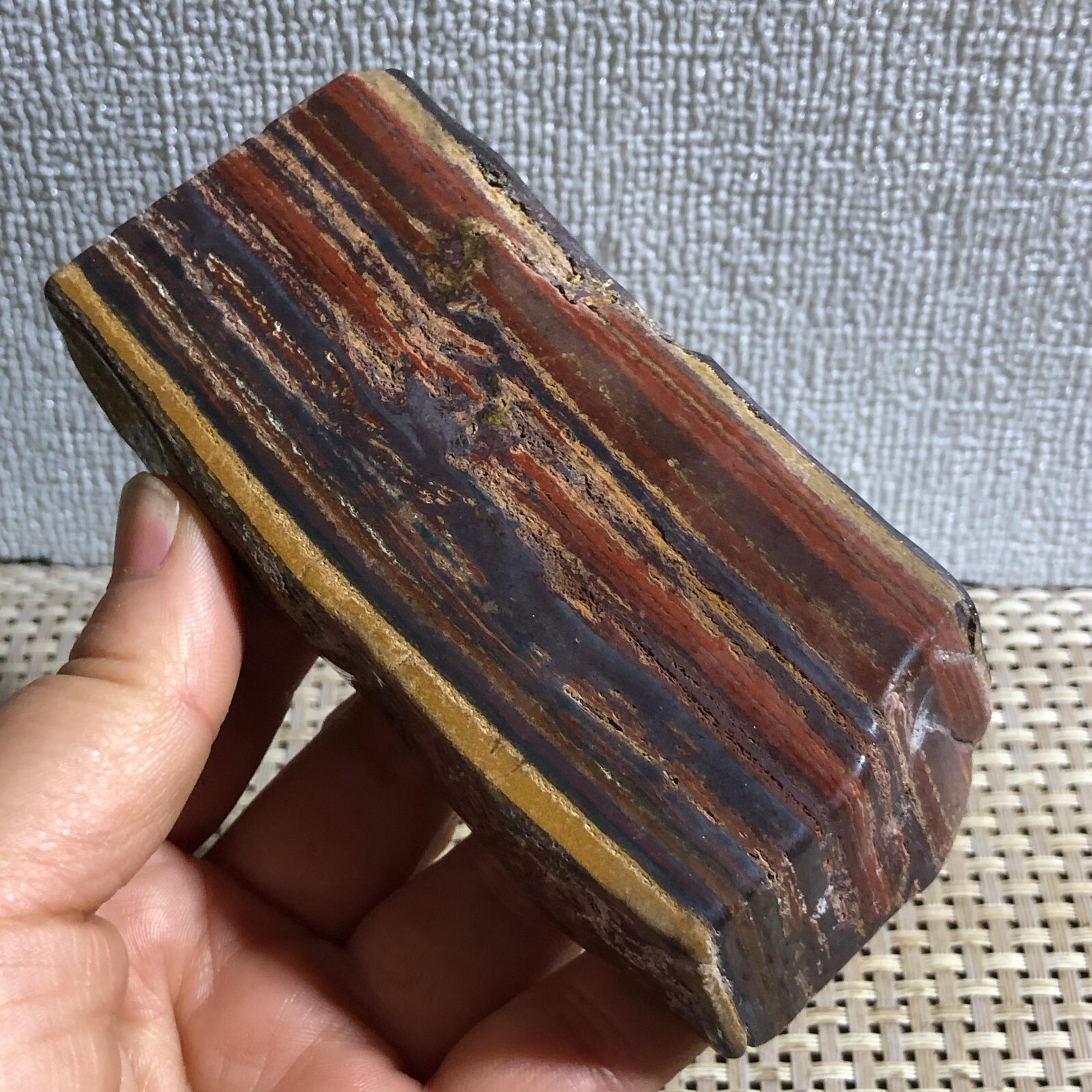 383g Natural tiger’s-eye Rough Raw Stone Rock Specimen Reiki healing