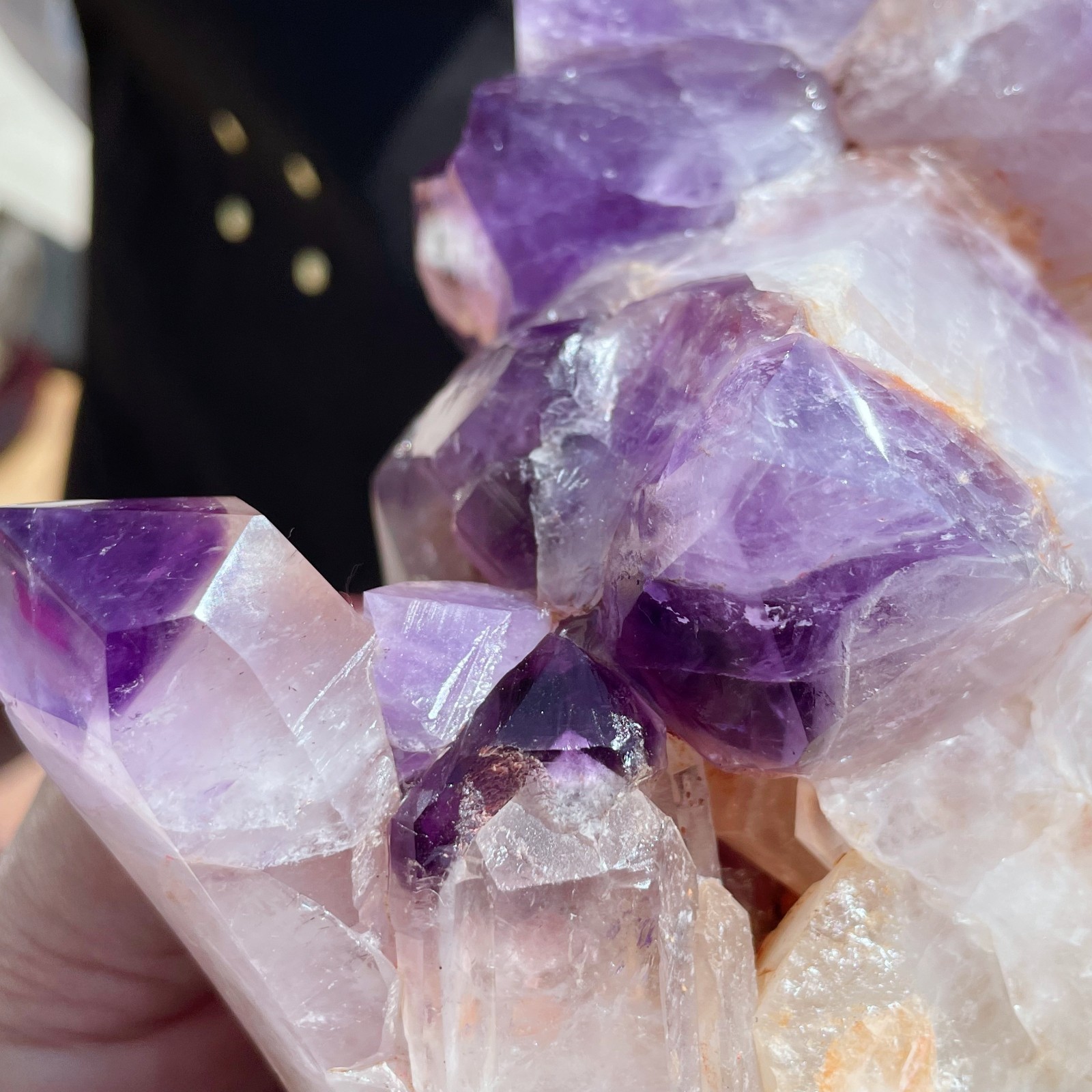 All 4LB Natural Amethyst Quartz Cluster Crystal Skeleton Mineral Point C2809