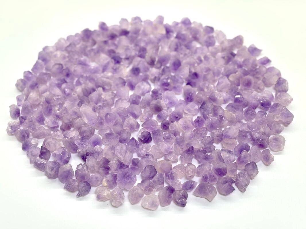 100-120pcs Tiny Amethyst Skeletal 1/2 lb Bulk Rough Quartz Crystal Purple Points