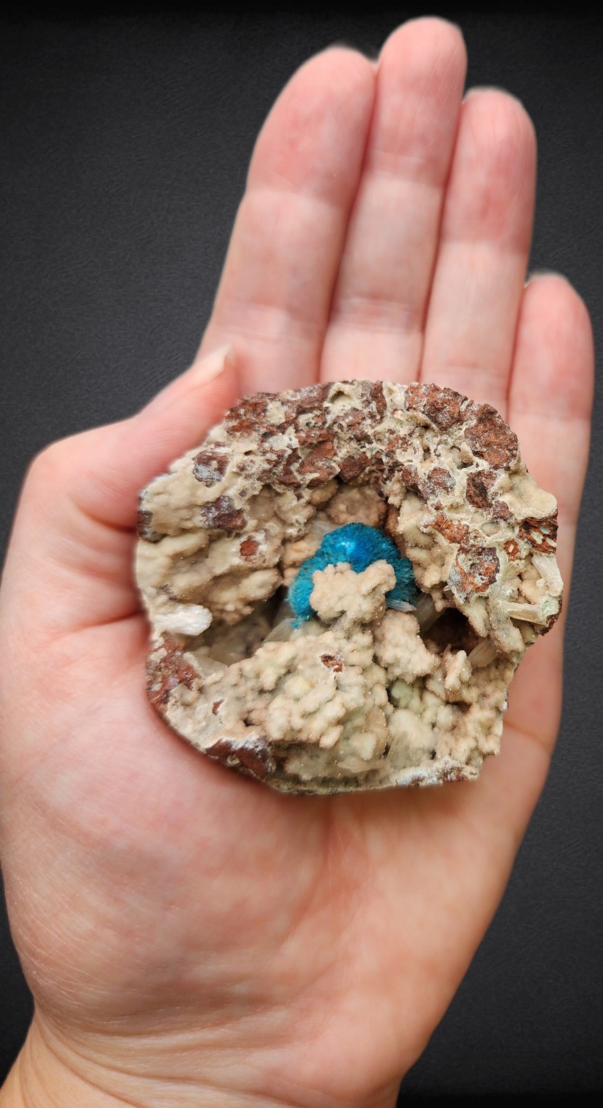 CAVANSITE, STILBITE – Pune District, Maharashtra, India (Small Cabinet-Sized)