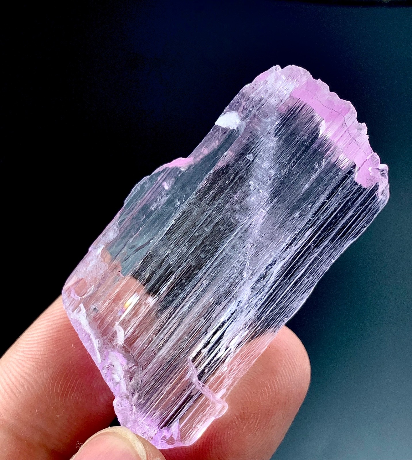 121 CTs Beautiful Natural Pink Kunzite Crystal specimen from Afghanistan