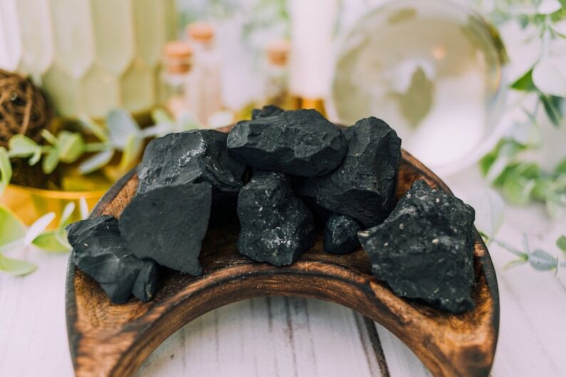 Raw Shungite Stones – Bulk Rough Stones from Russia – Healing Crystals Bulk