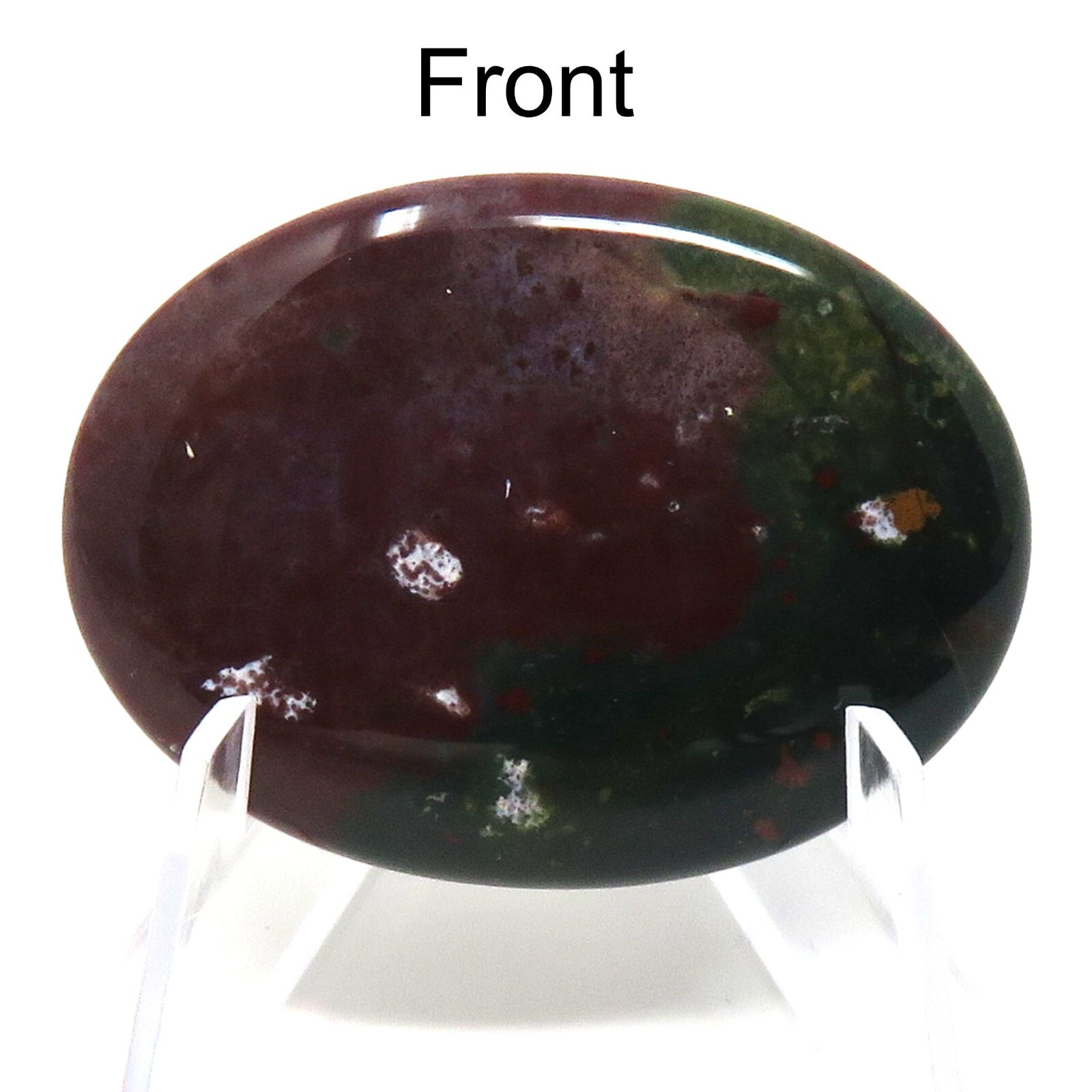 Indian Agate Worry Stone #202- 40mmX30mm or 1.5″x 1″ – 6mm Thick – Pocket Stone