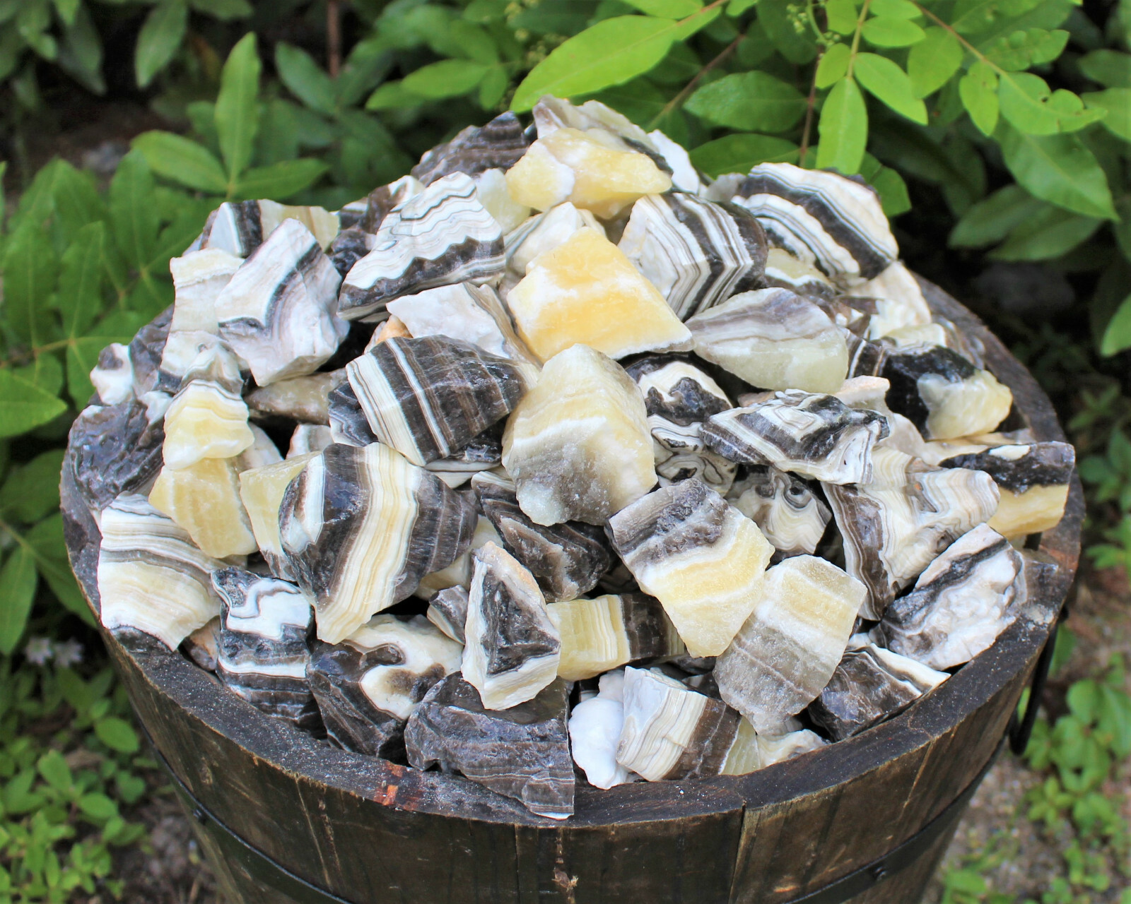 Rough Zebra Calcite Wholesale Bulk Lots (Phantom Calcite, Raw Zebra Calcite)