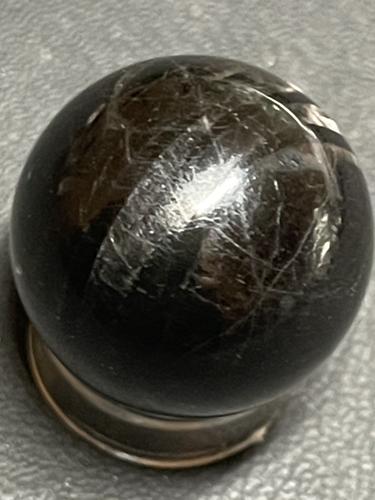 Hypersthene Mini Sphere Ball Orb Marble 19.7mm 13g