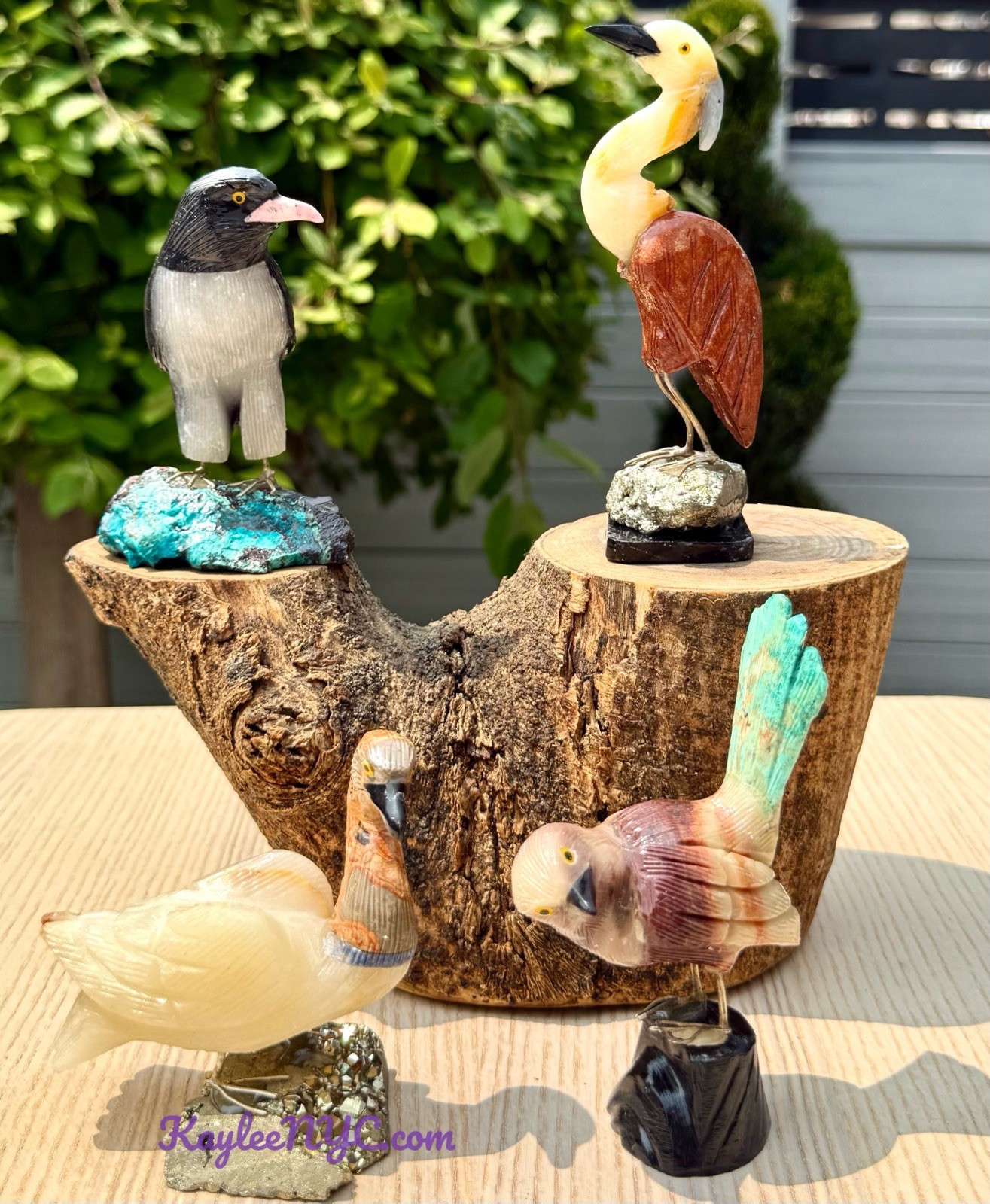 Wholesale Lot 4 PCs Mix Natural Crystals Birds Healing Energy