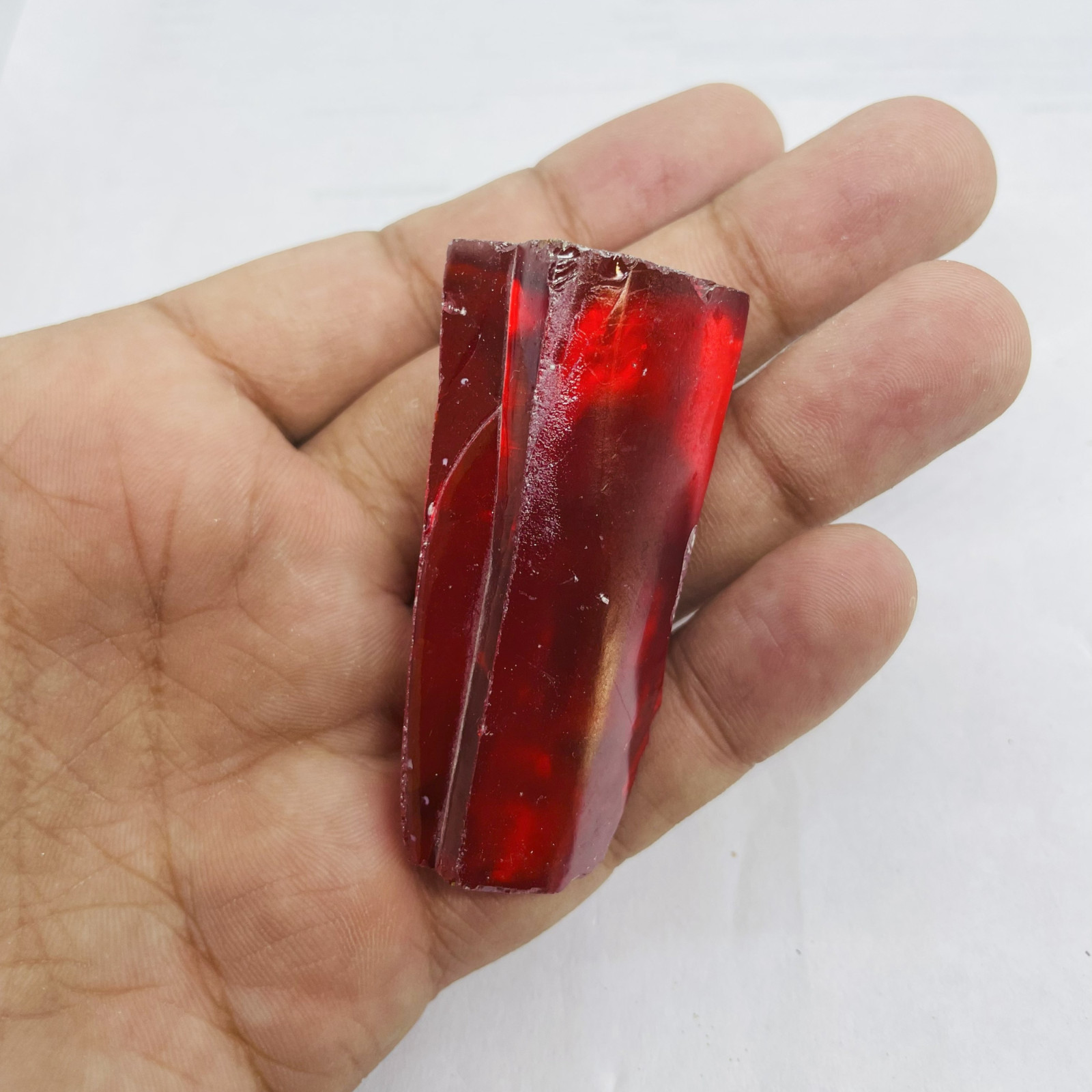 Red Ruby Zircon Crystal Rough 200-250ct| Healing Gemtone for Chakra Balancing