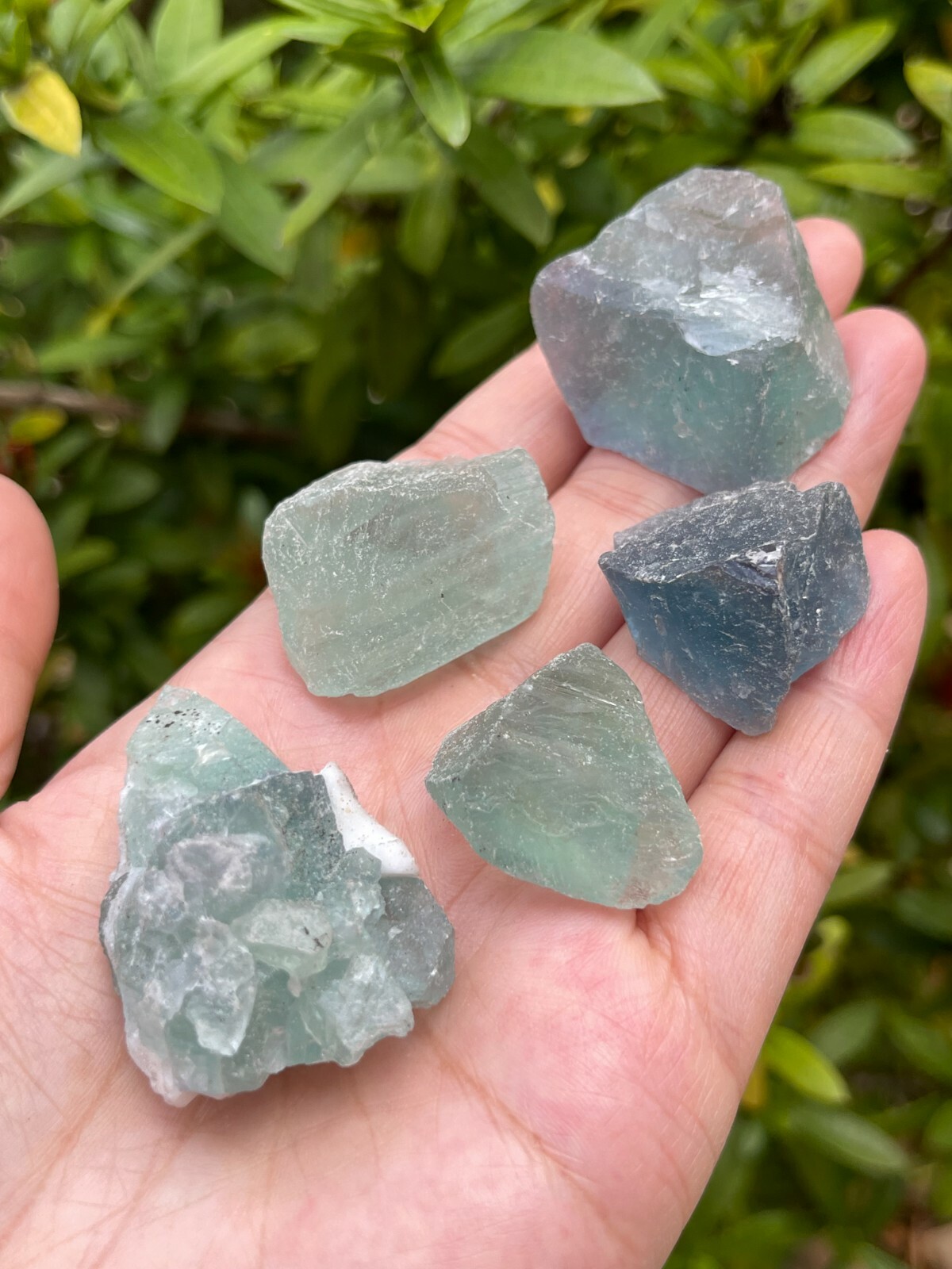 1/2 Lb Rough Large Fluorite Gemstone – Raw Natural Crystals for Cabbing, Wicca