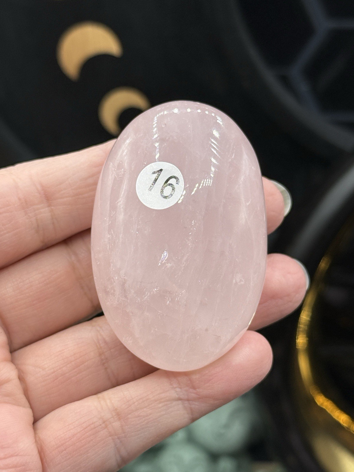 Natural HQ Rose Quartz Palmstones Beautiful Pinks Free shipping