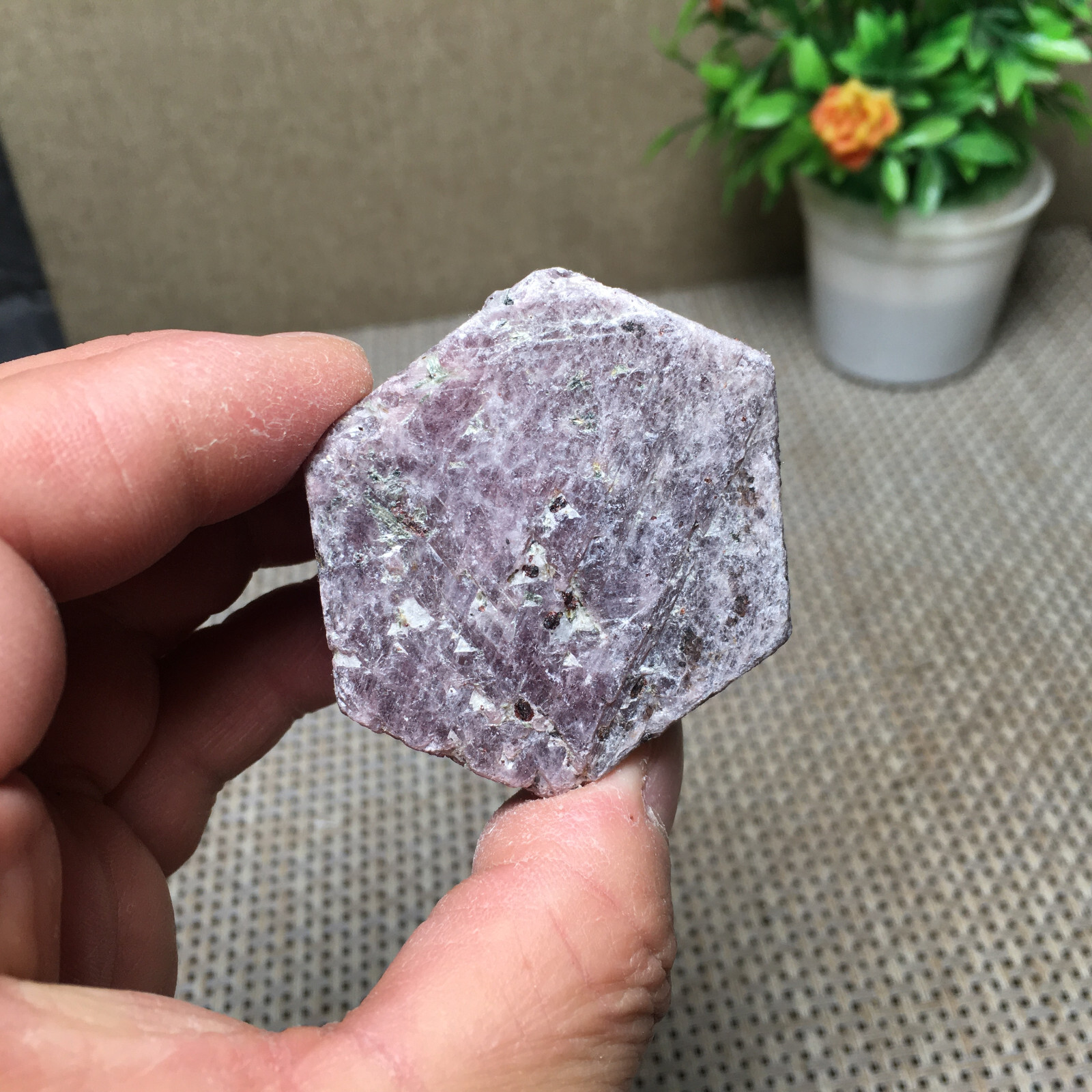 201g Natural Red Corundum Ruby Crystal Rough Mineral Specimen B1887