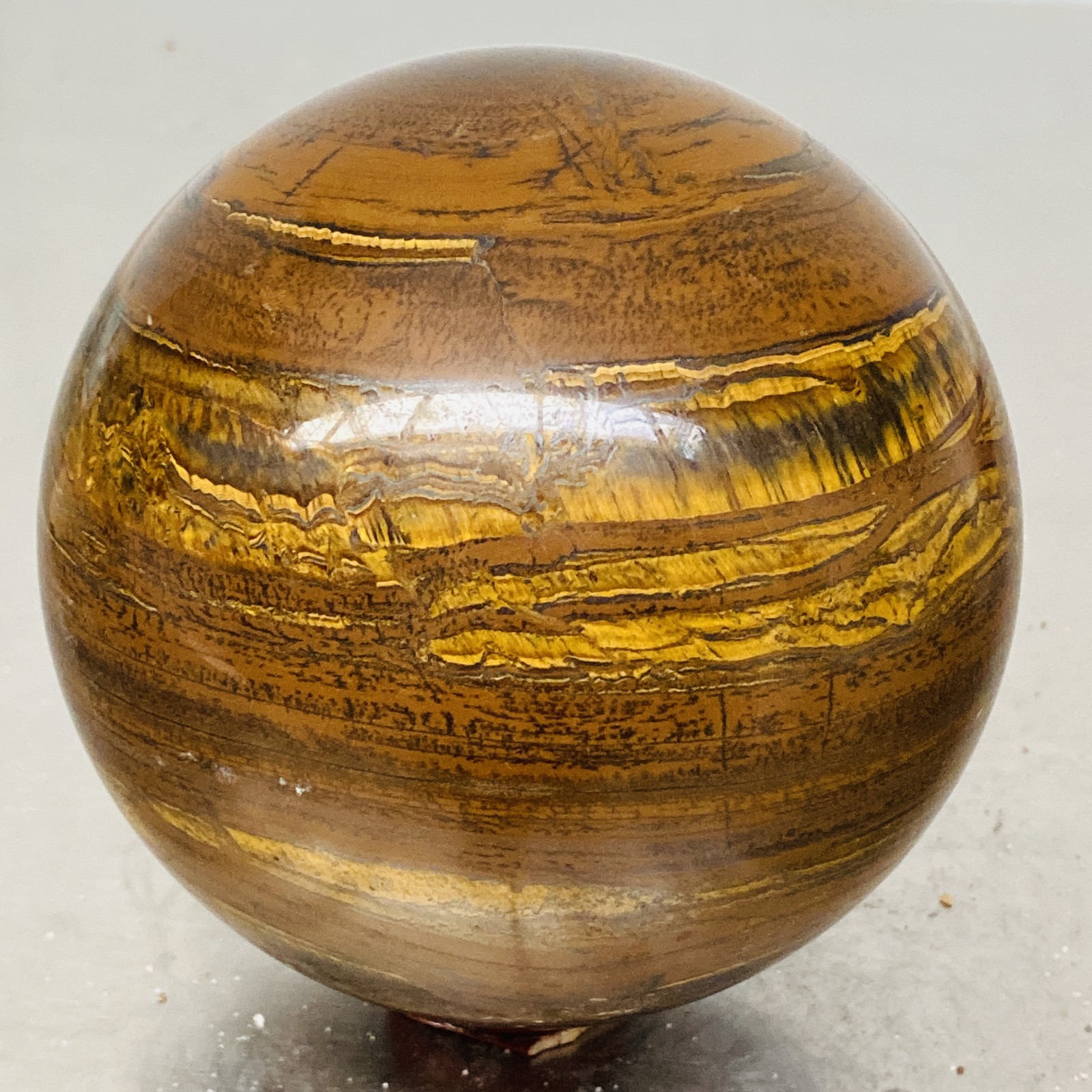 2520g Natural Tiger Eye stone ball quartz crystal ball Reiki healing