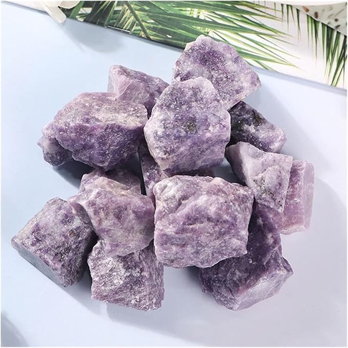 Raw Lepidolite Crystal Healing Crystal Rock Specimens Gift Home Decor 1Pcs
