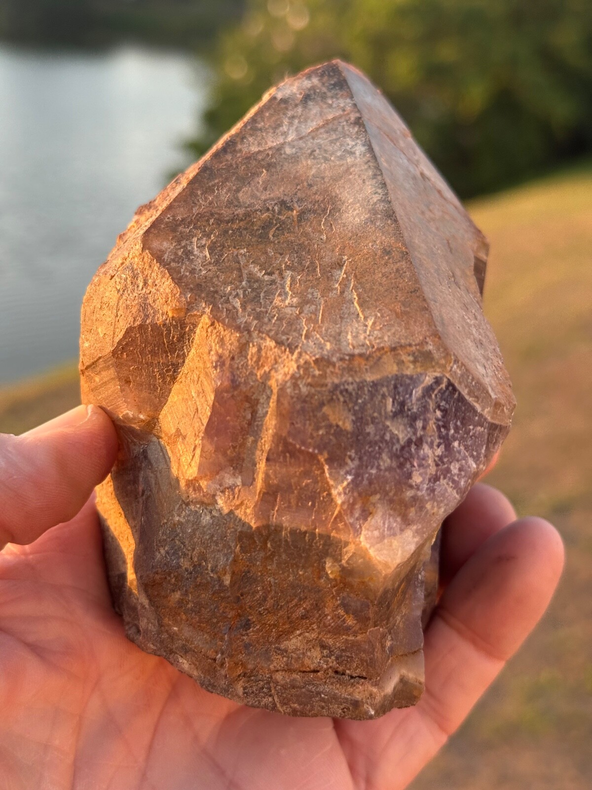 Uncleaned Energy Auralite 23 Red Cap dug from mine Canada 762 grams 4.5″