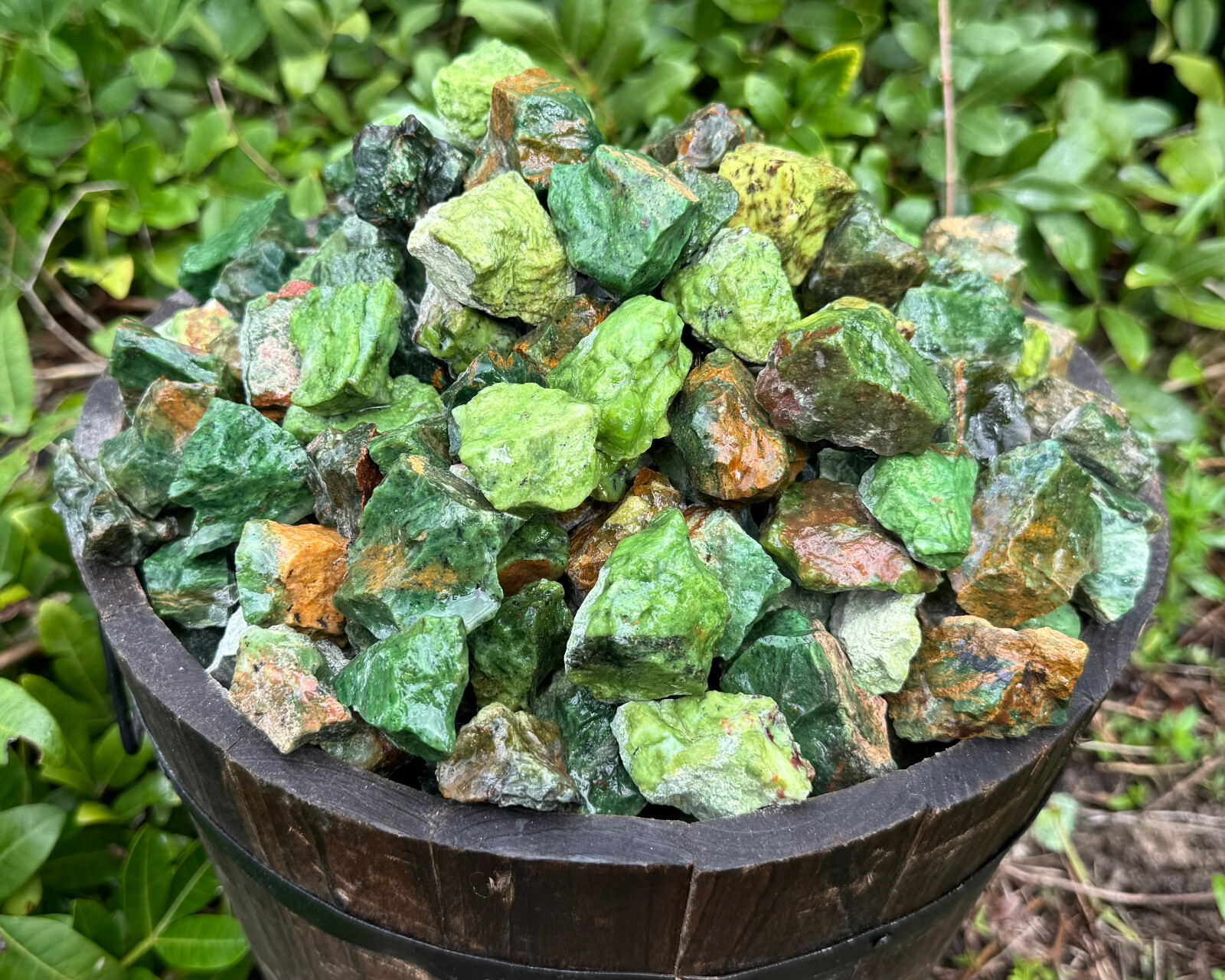 500 Carat Lot of Natural Rough Chrysoprase Crystals (Raw Rock Mineral 100 Grams)