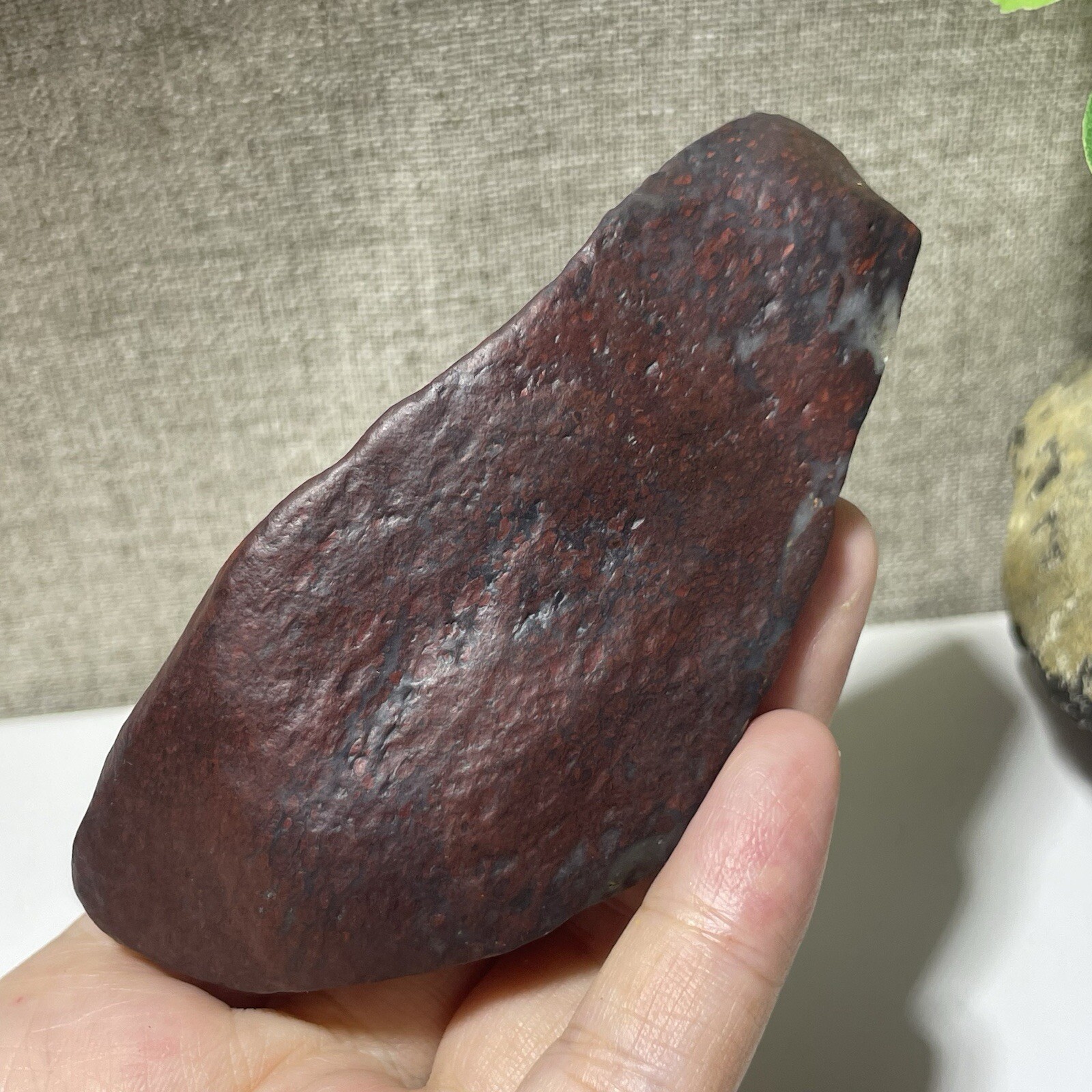 217g Natural Iddingsite meteorite specimen raw stone from China a6638