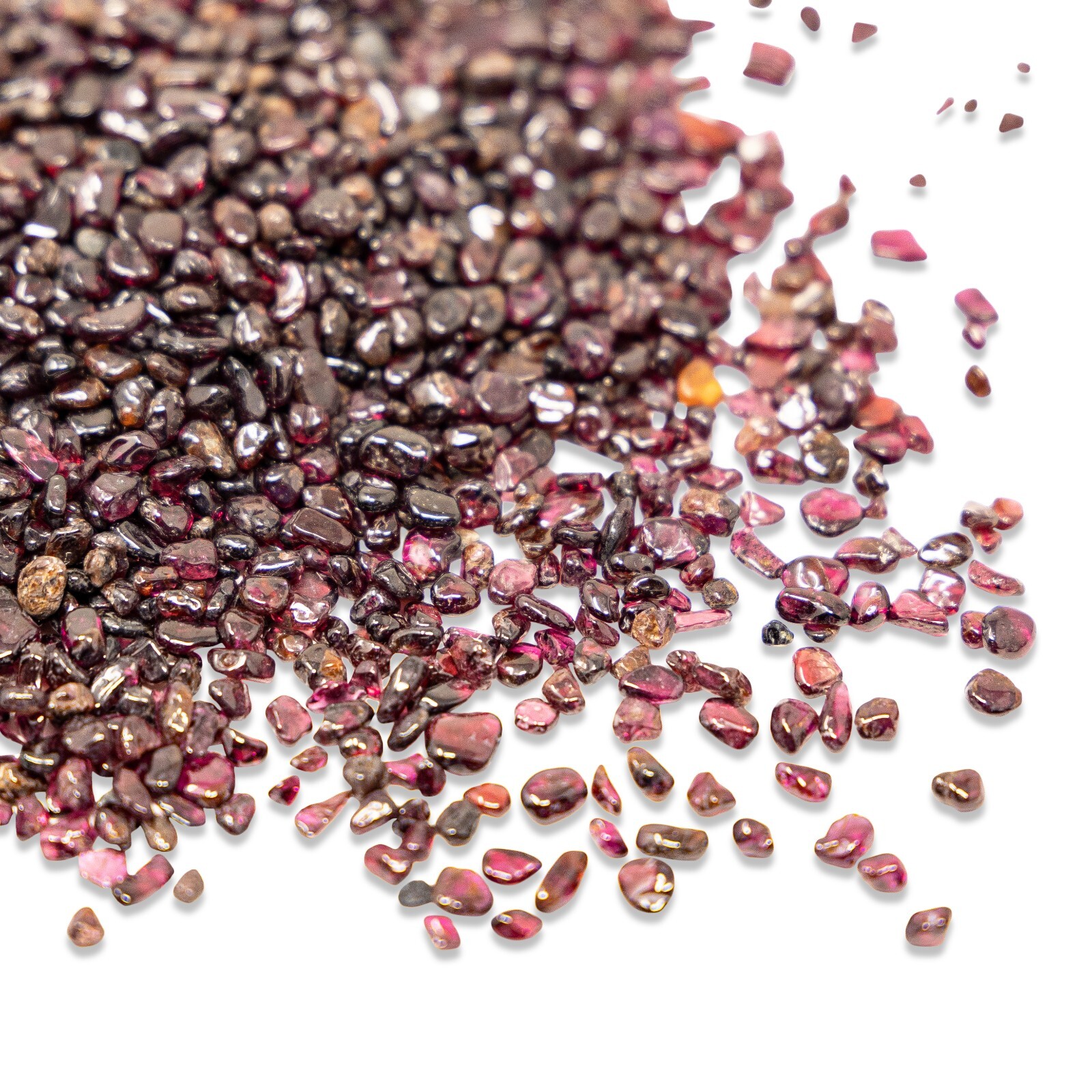 Tumbled Garnet Crystal Chips Bulk Gemstone Undrilled Beads Natural Stones