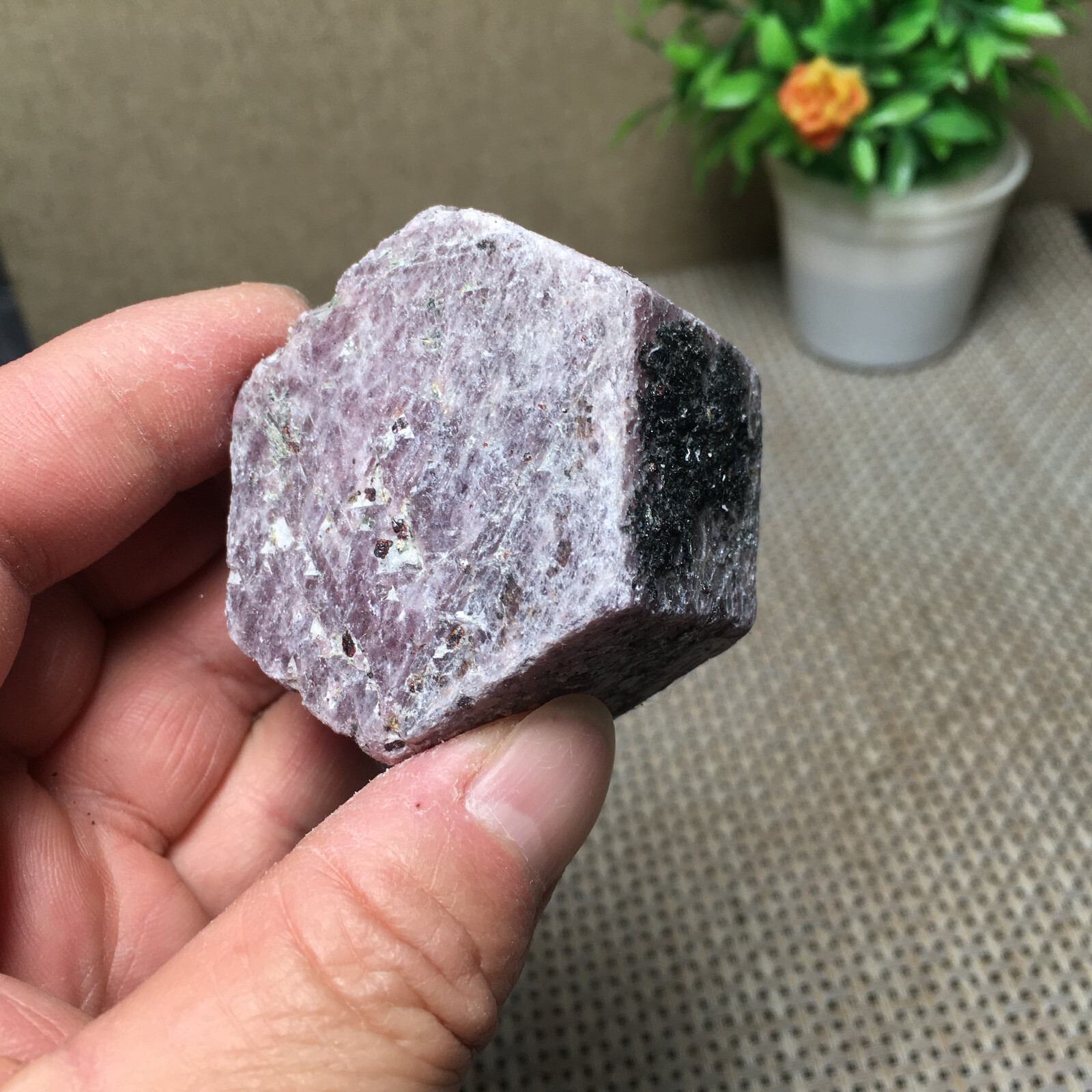 201g Natural Red Corundum Ruby Crystal Rough Mineral Specimen B1887