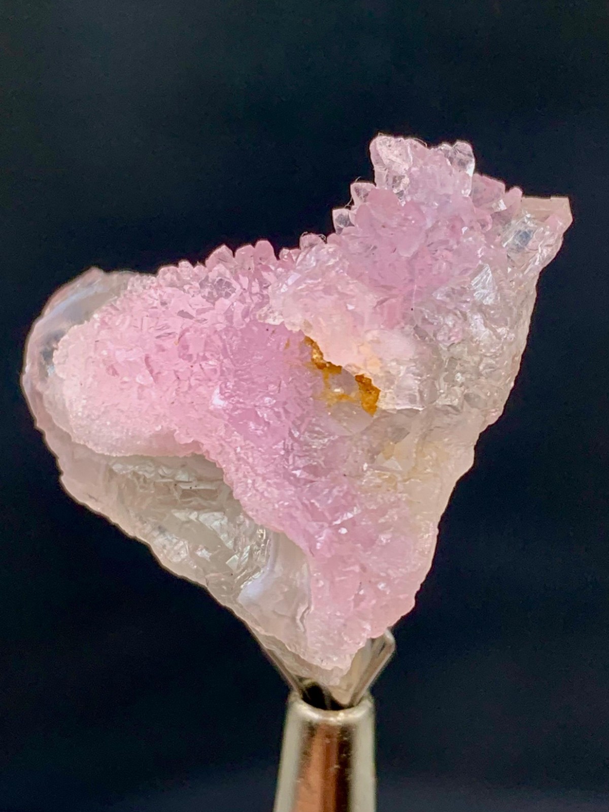 11.21.g pink quartz cluster bunch specimen damage free piece size 30x20mm