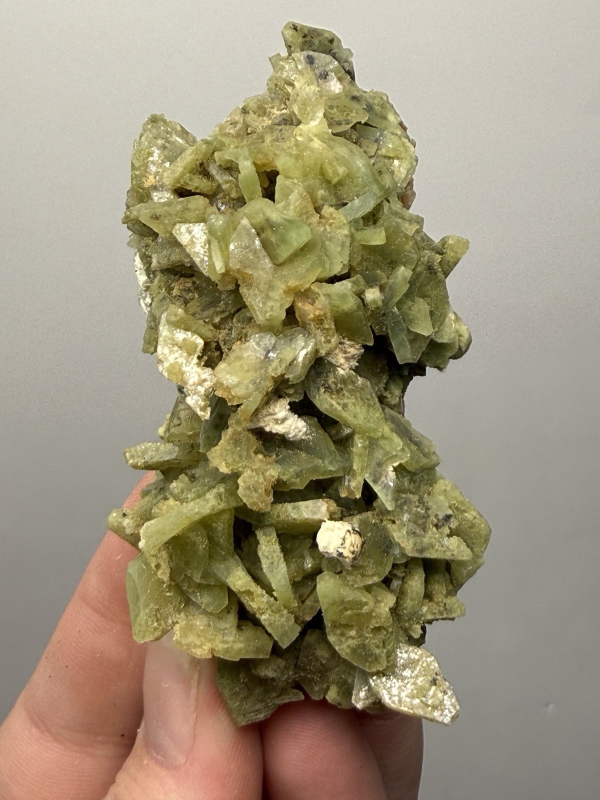 High-Grade Green Heulandite Crystal Cluster | Deccan Traps, Maharashtra, India