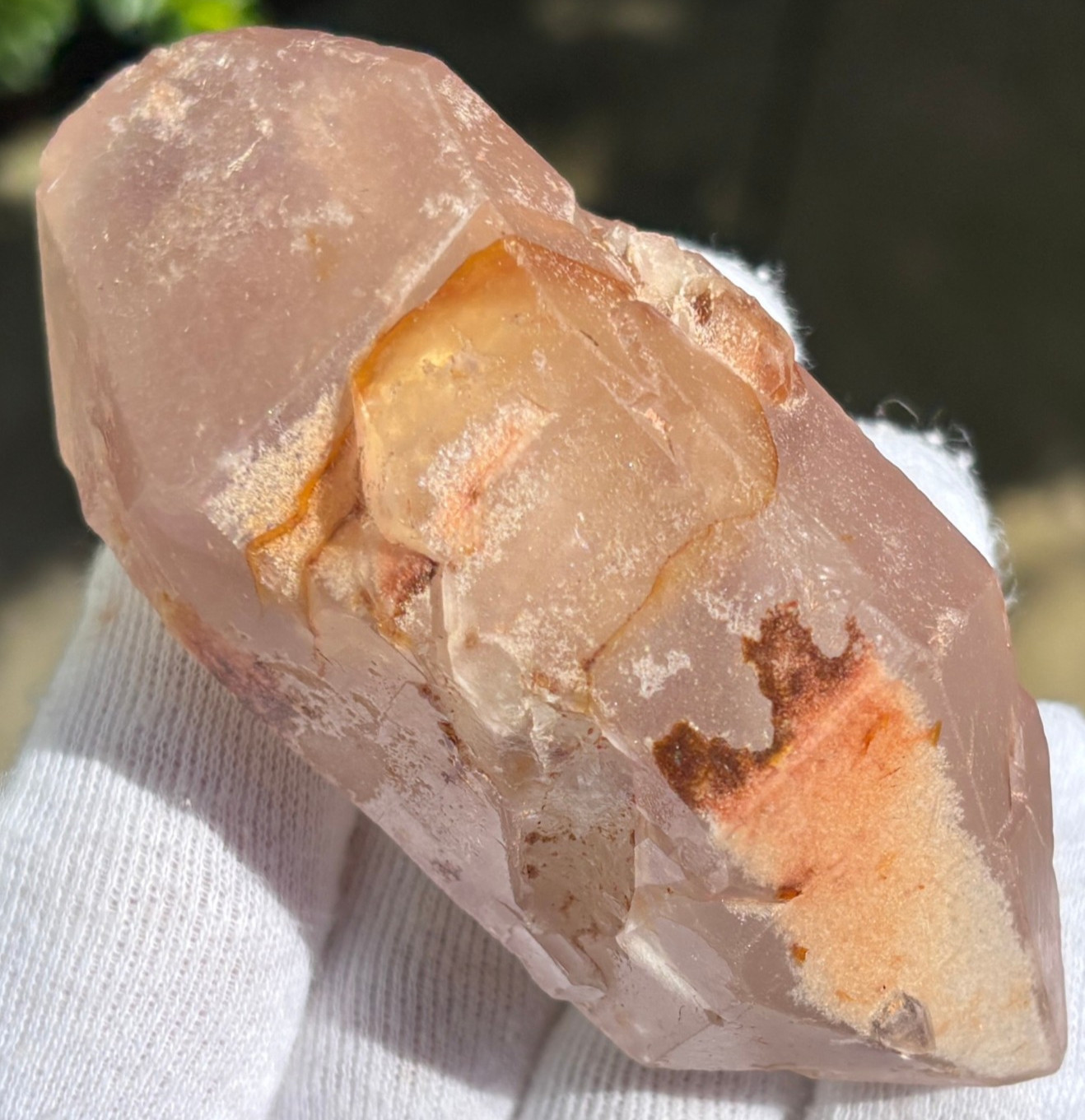 USA SALE *SEE VIDEO* 129g 3.39″ RARE LITHIUM DT QUARTZ POINT DOUBLE TERMINATED