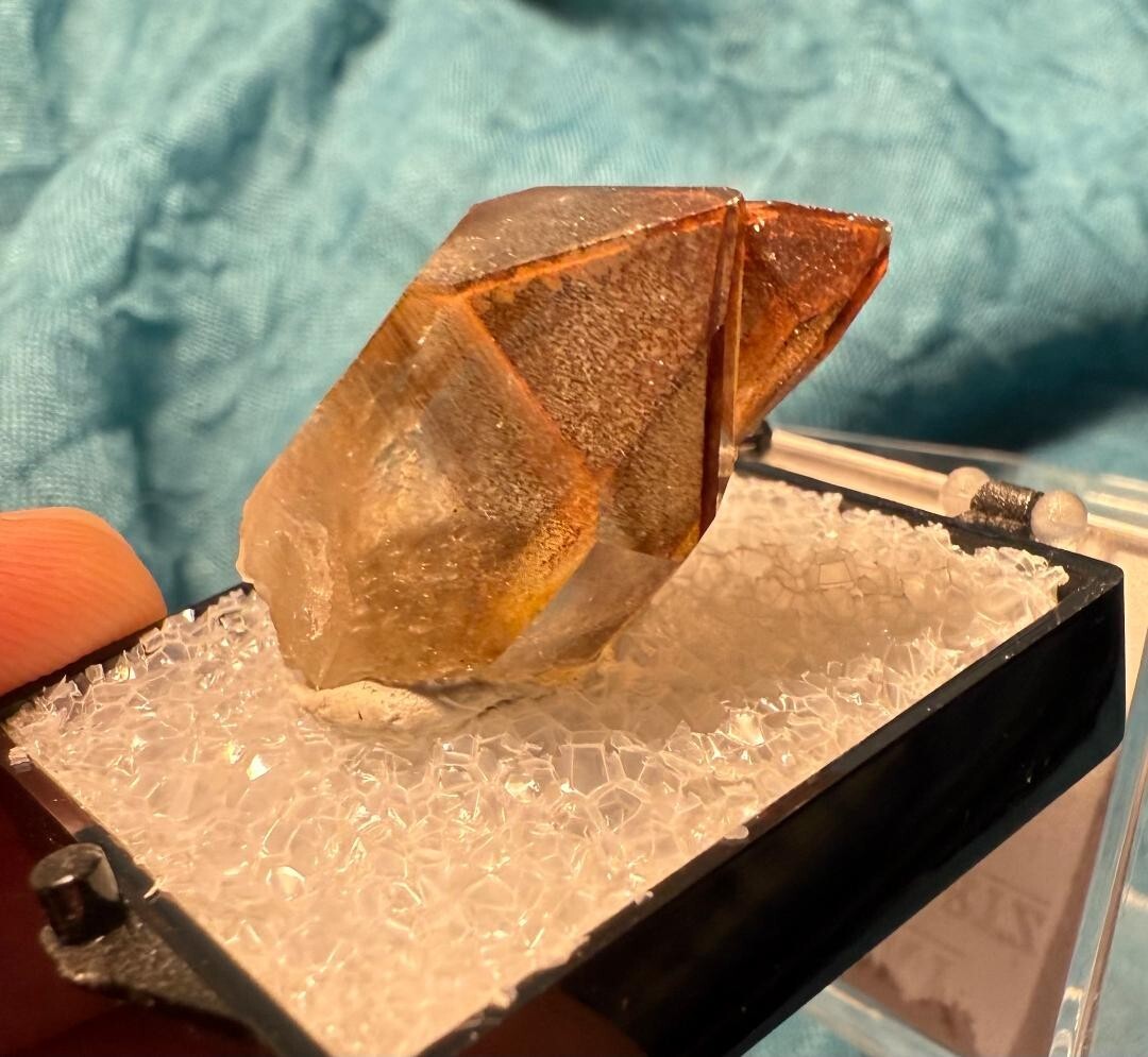 Orange River Smoky Quartz Namibia, Africa w standard size perky box