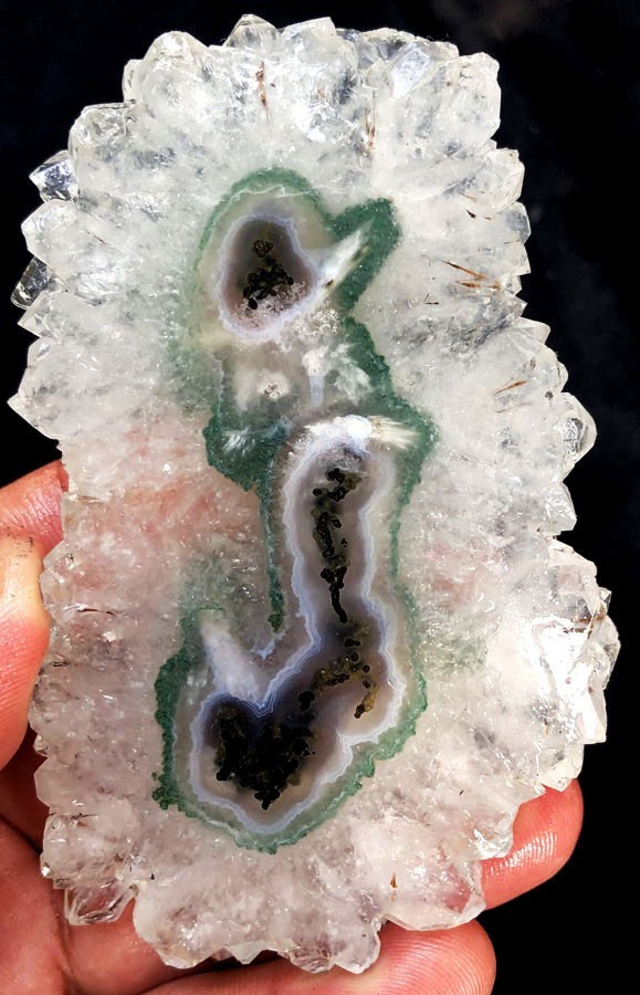 150.8g WOW! Boutique Natural Trapiche Star Green Amethyst Flower Specimen ia3362