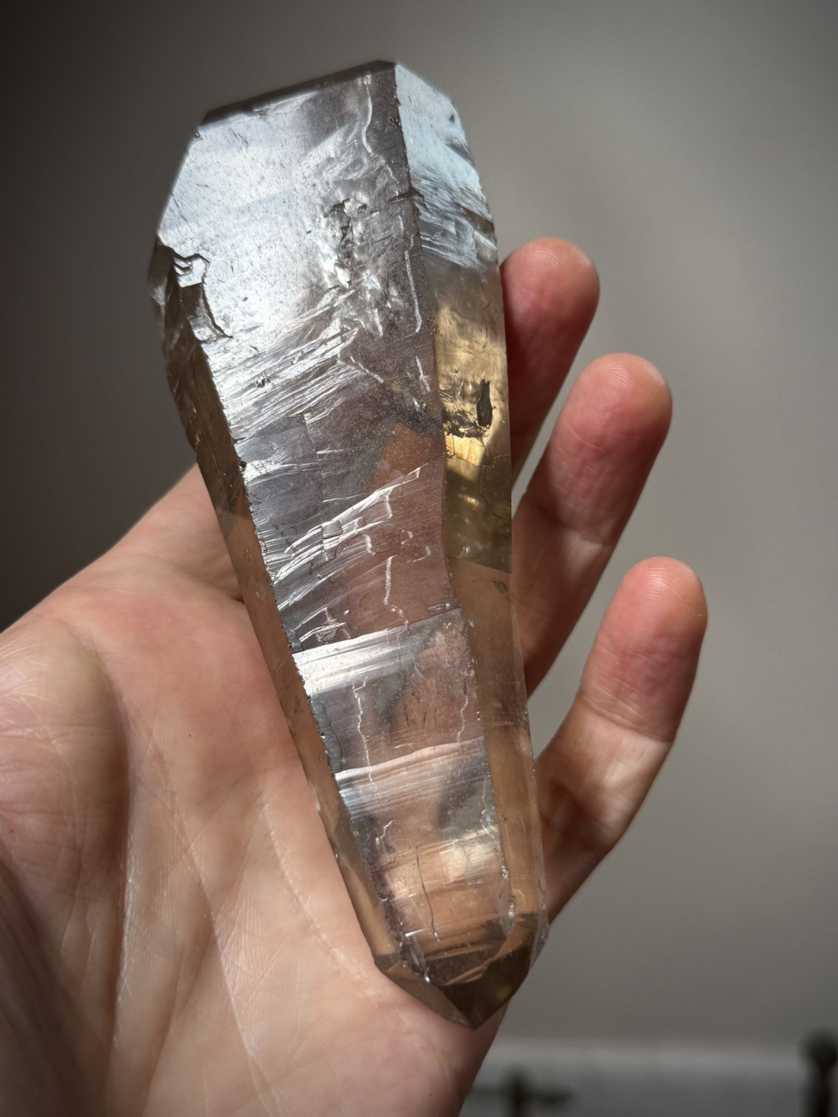 Natural Smoky Quartz Crystal Lemurian Quartz Crystal Brazil Quartz
