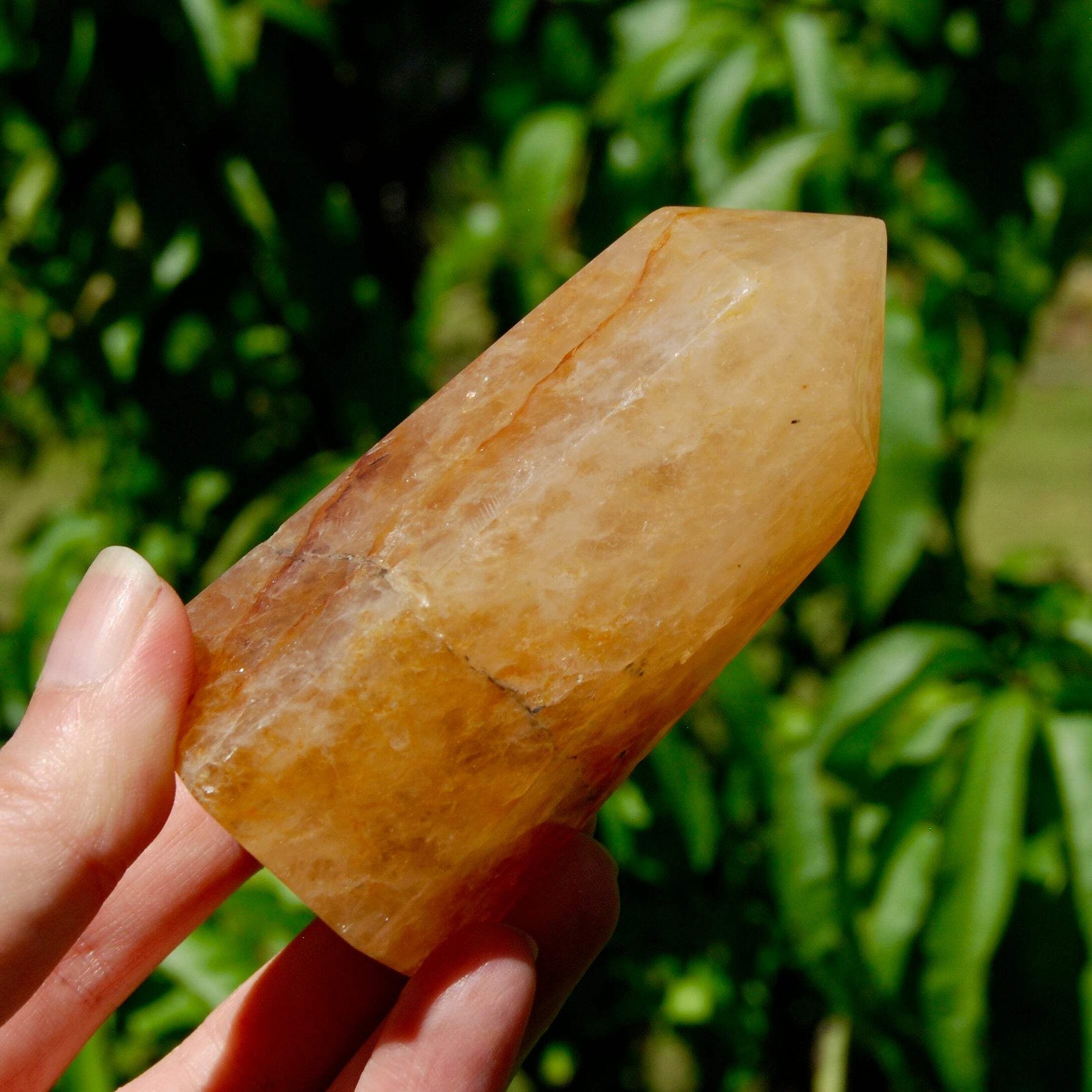 3.4″ Chunky Golden Healer Quartz Crystal Tower | 260g High Vibration Healing Sto