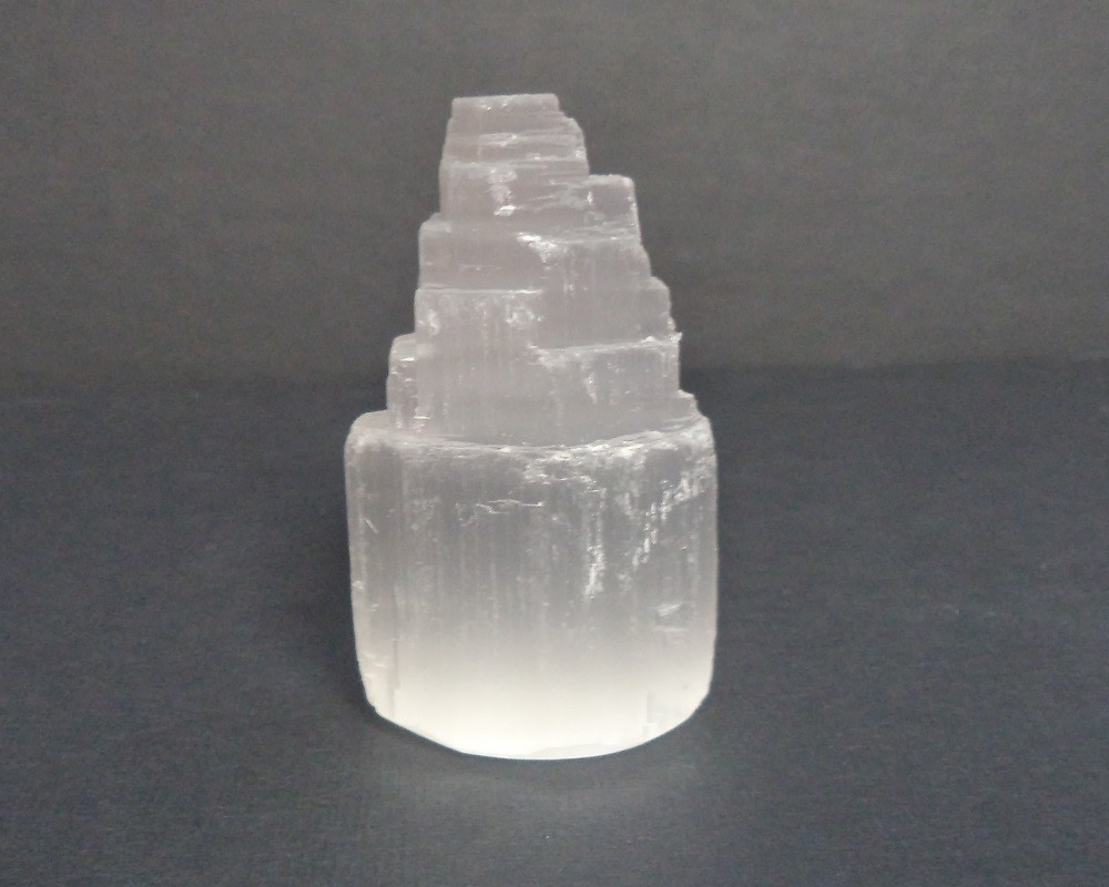 2 Selenite Towers & 2 Extra Grade Black Tourmaline Logs: Home Protection Kit