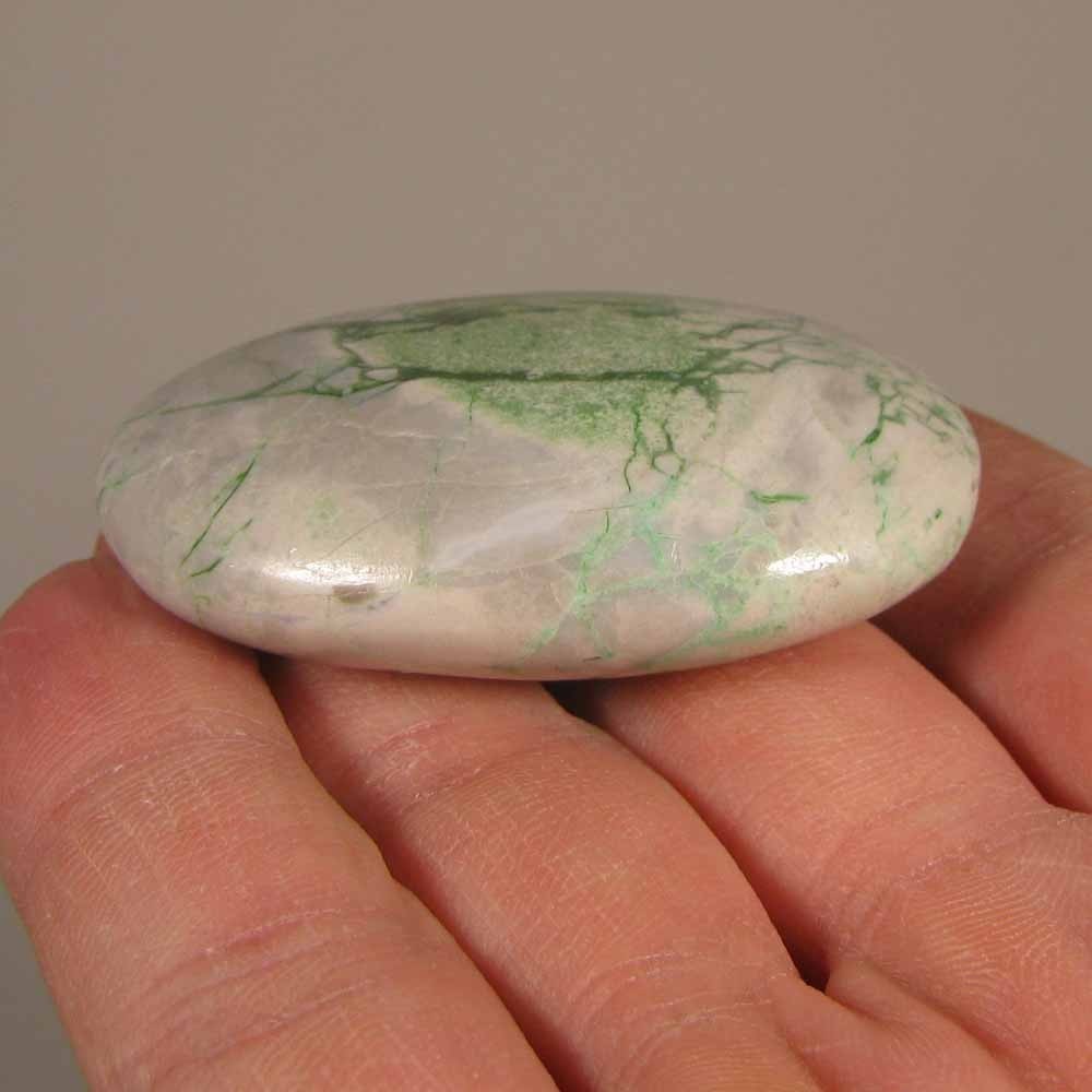 2″ Rare VARISCITE Gemstone Polished Palm Stone – Fairfield, Utah