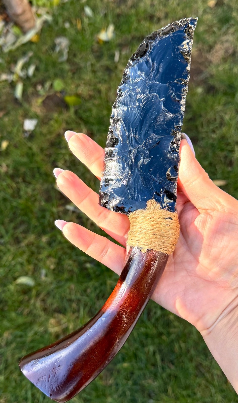Wholesale Lot 2 PCs Natural Obsidian Dagger & Knife Healing Energy Crystal