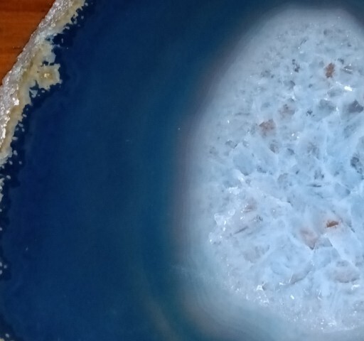 Top Grade Real Agate Slice CRYSTAL COASTER / PLATE 5″x 4″