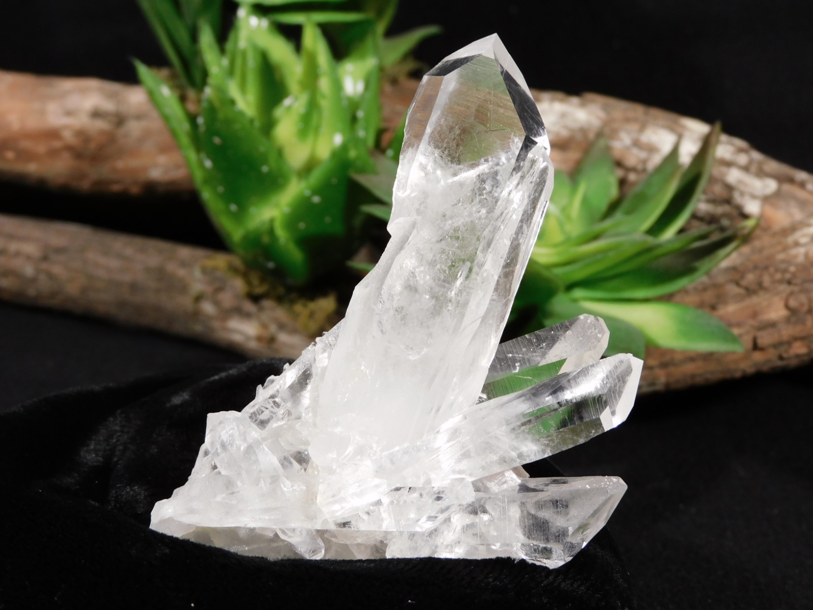VERY TRANSLUCENT Quartz Crystal Cluster Collier Creek ARKANSAS 75.4gr
