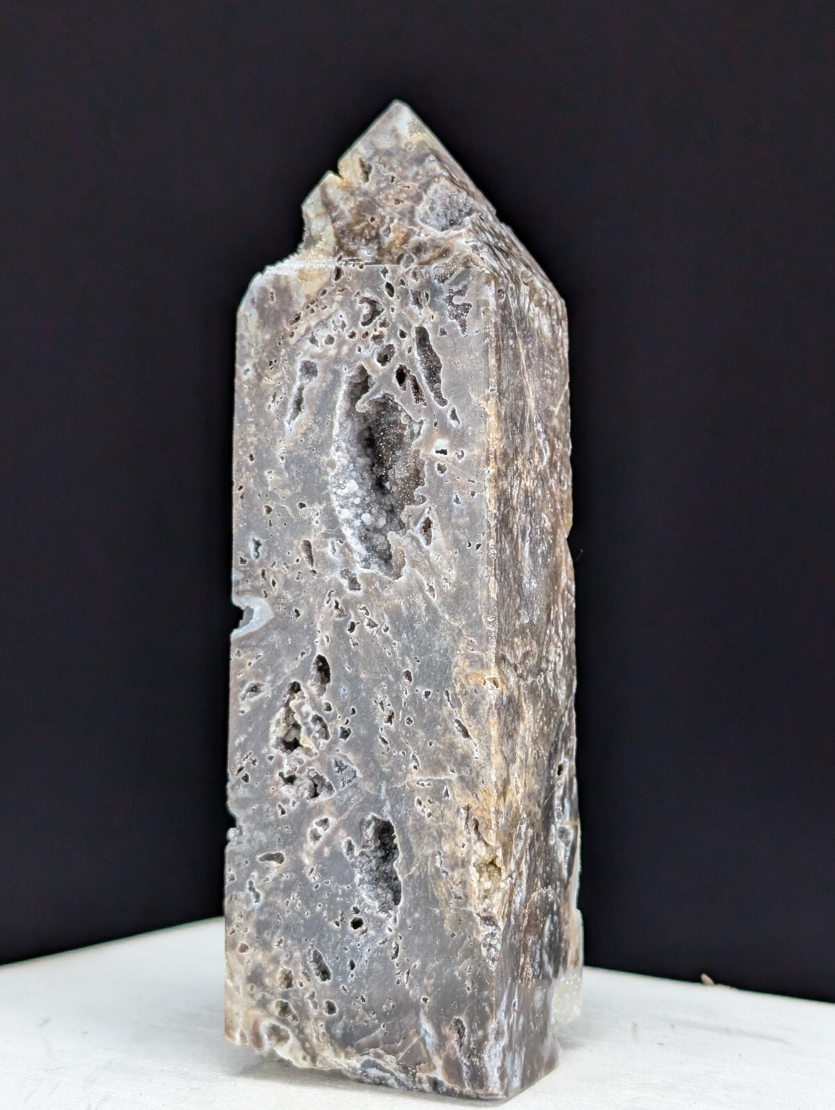 Sphalerite Tower Druzy Crystal Large Gemstone Point Wand Chakra