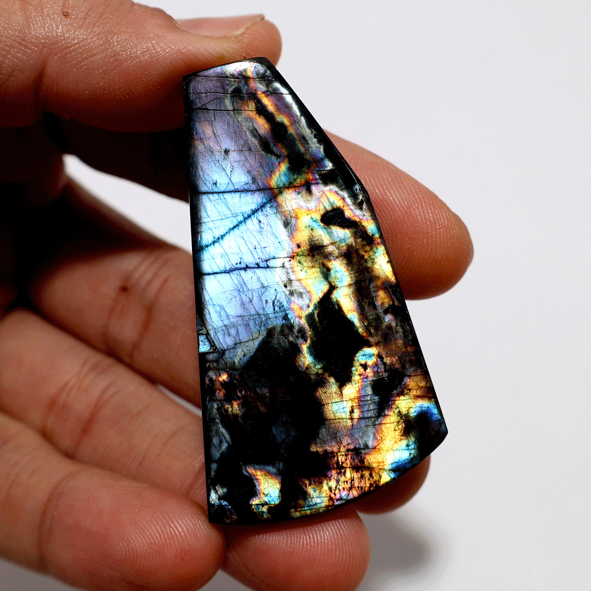 Awakening— Aurora Spectrolite Freeform Slab | Full Spectrum Flash from Finland