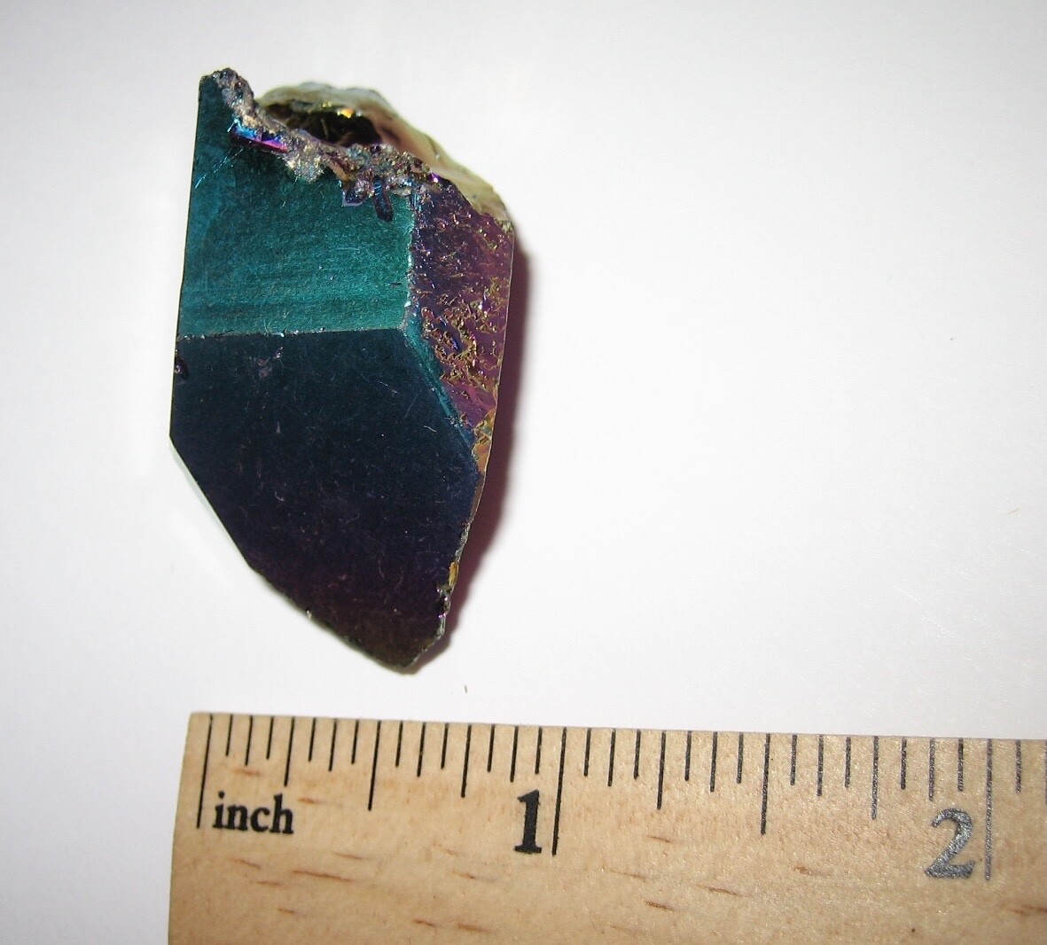1.6″ BEAUTIFUL TITANIUM QUARTZ CRYSTAL MINERAL POINT (TREATED IN USA) ~ 21.7g *1