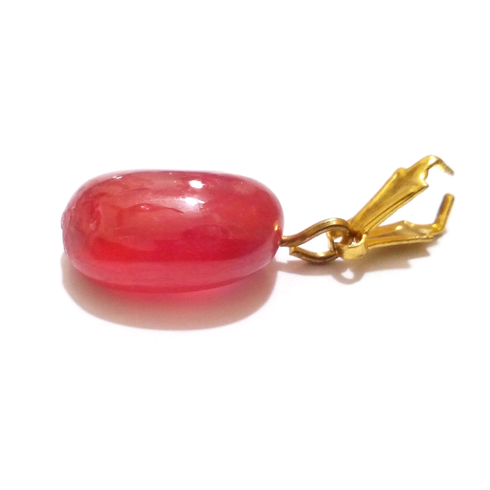 Attractive Red Ruby Drill Tumble Beads Cabochon 8.55 Crt Adorable Loose Gemstone