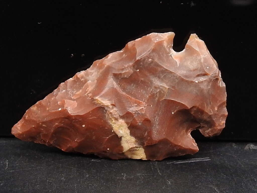 Jasper Natural Rough Arrowhead Shape Hammered Stone 38X28X8MM Approx