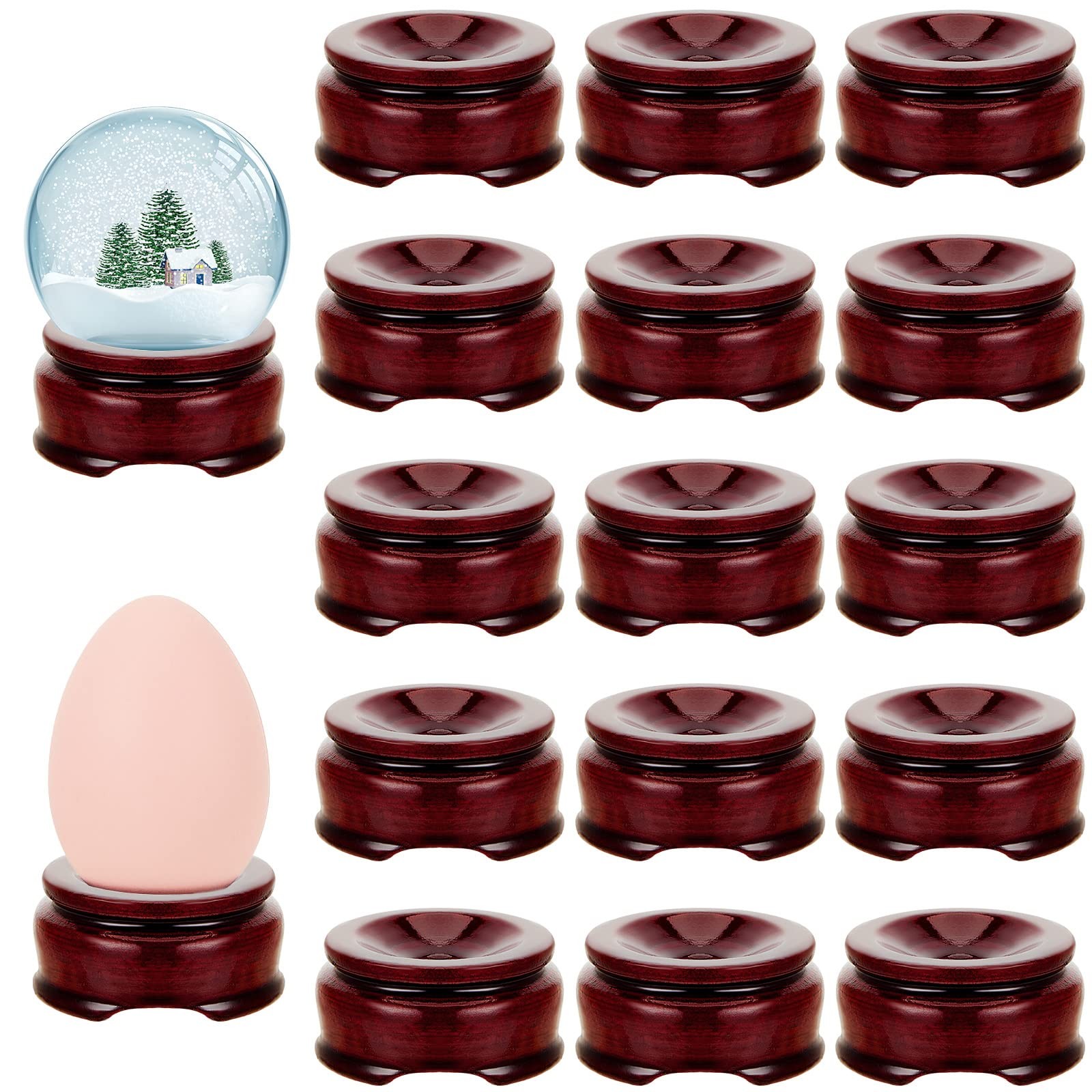 Sphere Stand Wood Classic Style for Display 15 Pcs Large Home Decor