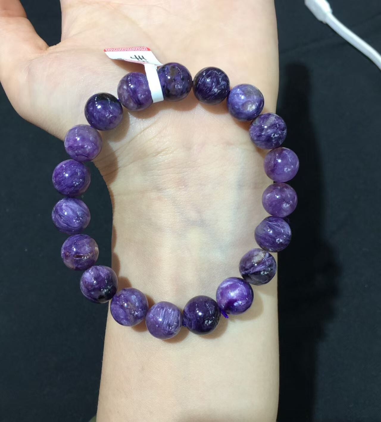 10mm Natural Charoite Bead Bracelet Reiki Crystal Quartz Healing Decorate 1pc