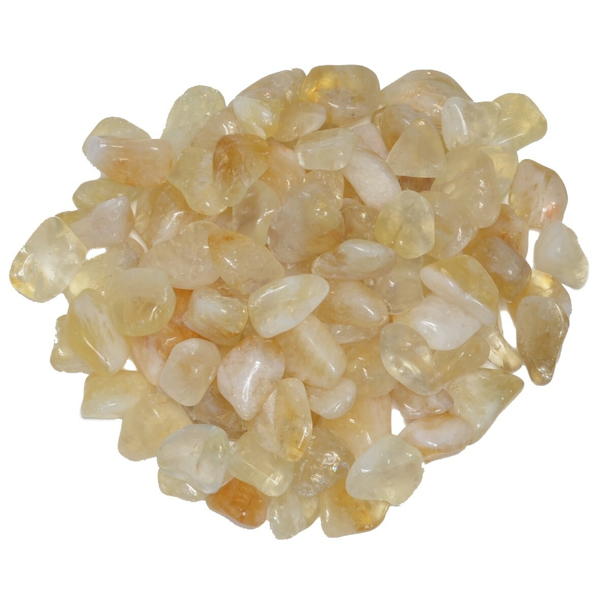 3 lbs Citrine Tumbled Stones – Grade 2 – XSmall – 0.5″ to 1″ Avg.