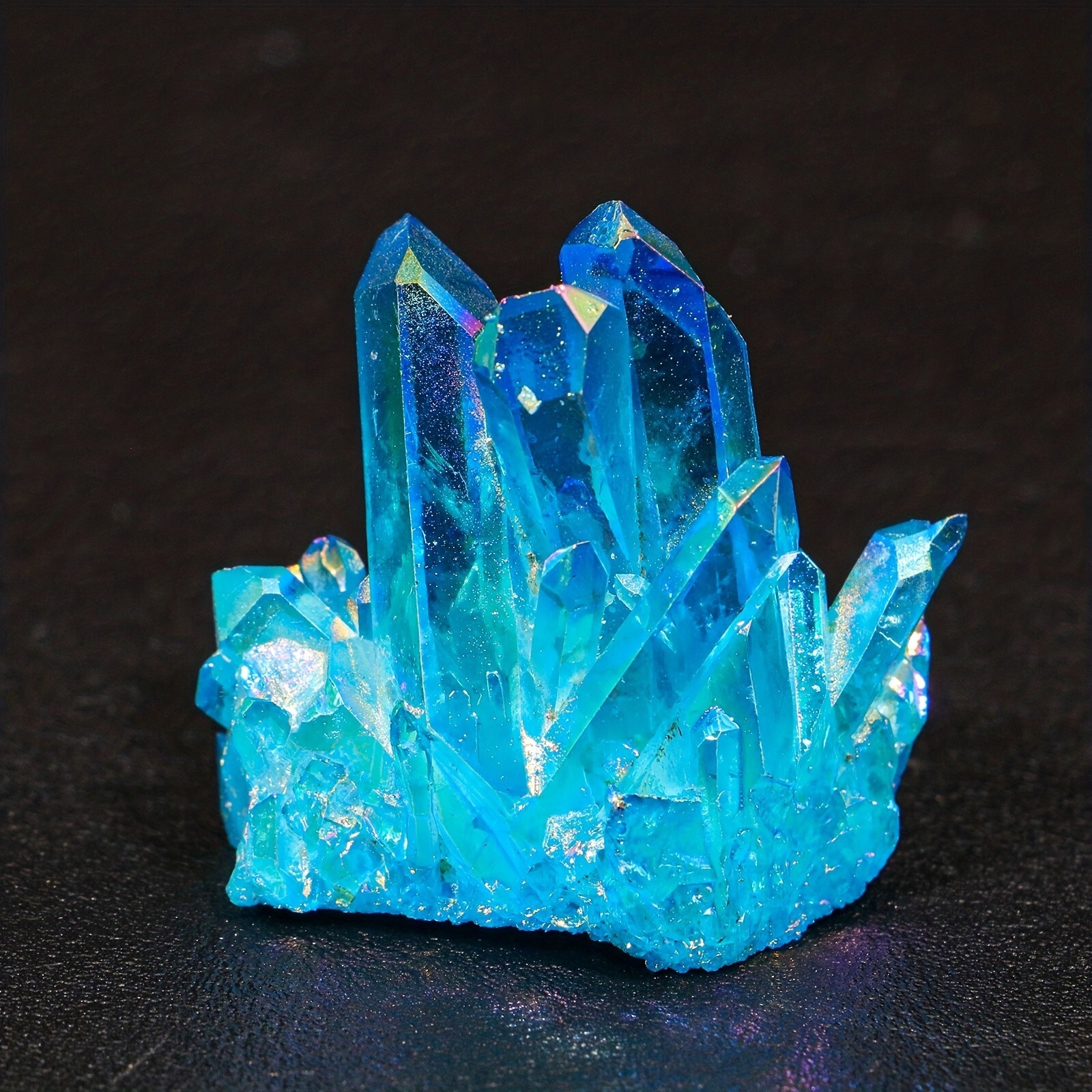 Angel Aura Blue Quartz Cluster Blue Crystal Mineral Specimen Home Decoration